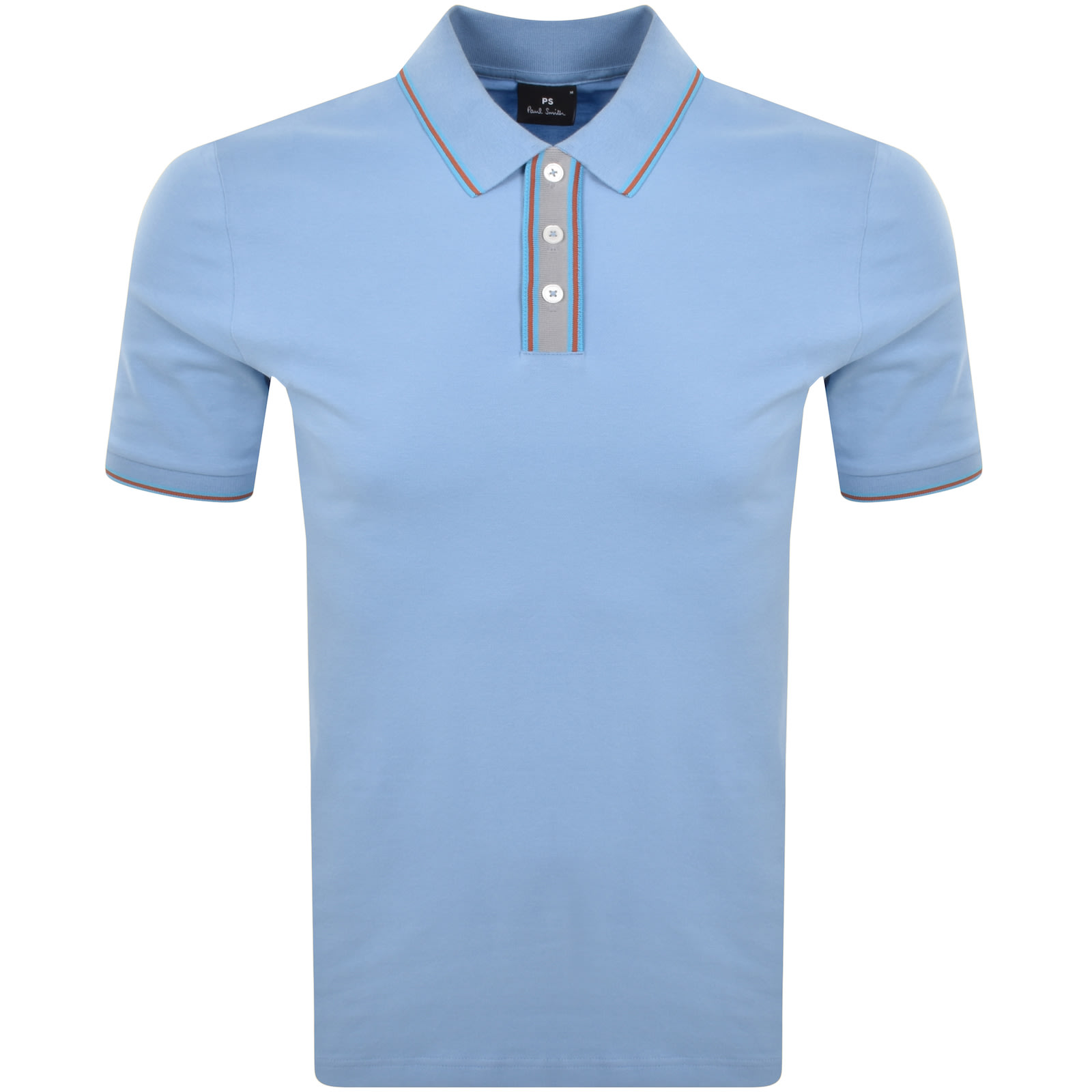 PAUL SMITH PAUL SMITH LOGO POLO T SHIRT BLUE