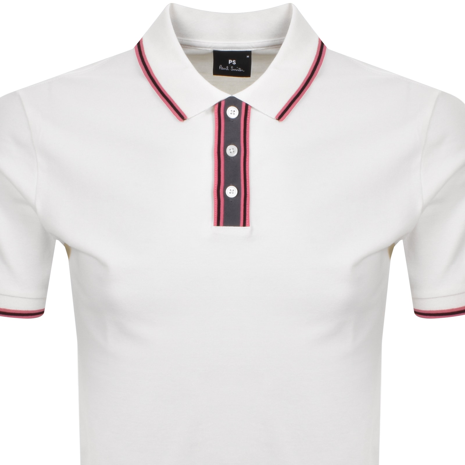 PAUL SMITH PAUL SMITH LOGO POLO T SHIRT WHITE