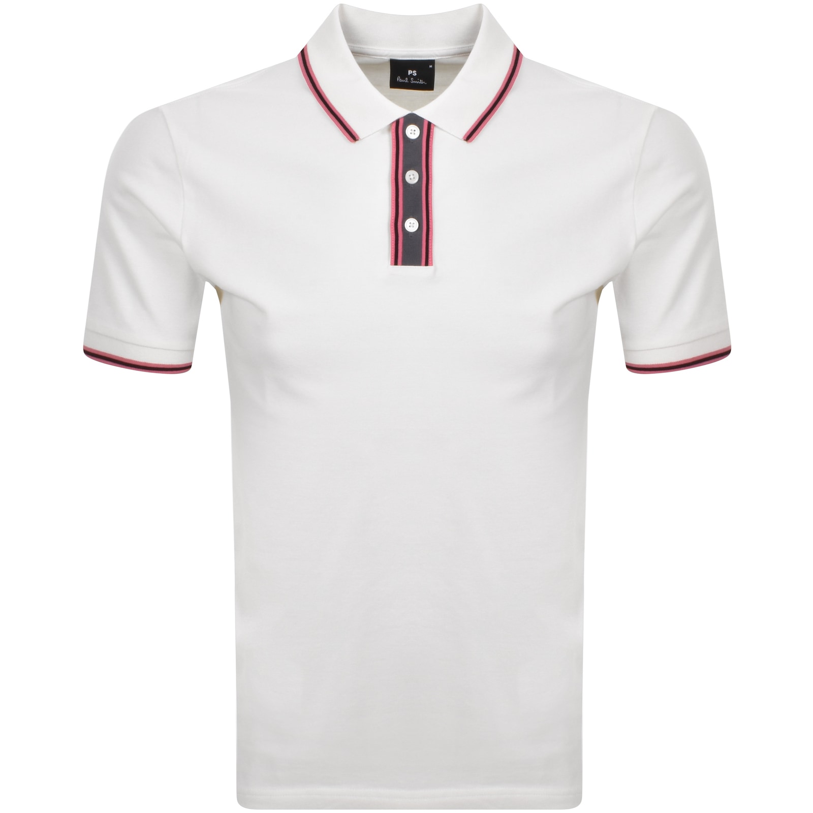 PAUL SMITH PAUL SMITH LOGO POLO T SHIRT WHITE