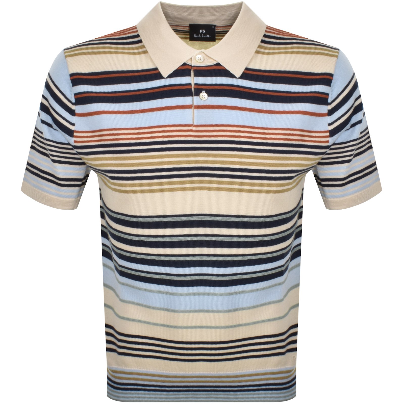 Paul Smith London Merino Wool Polo Sweater In Multi