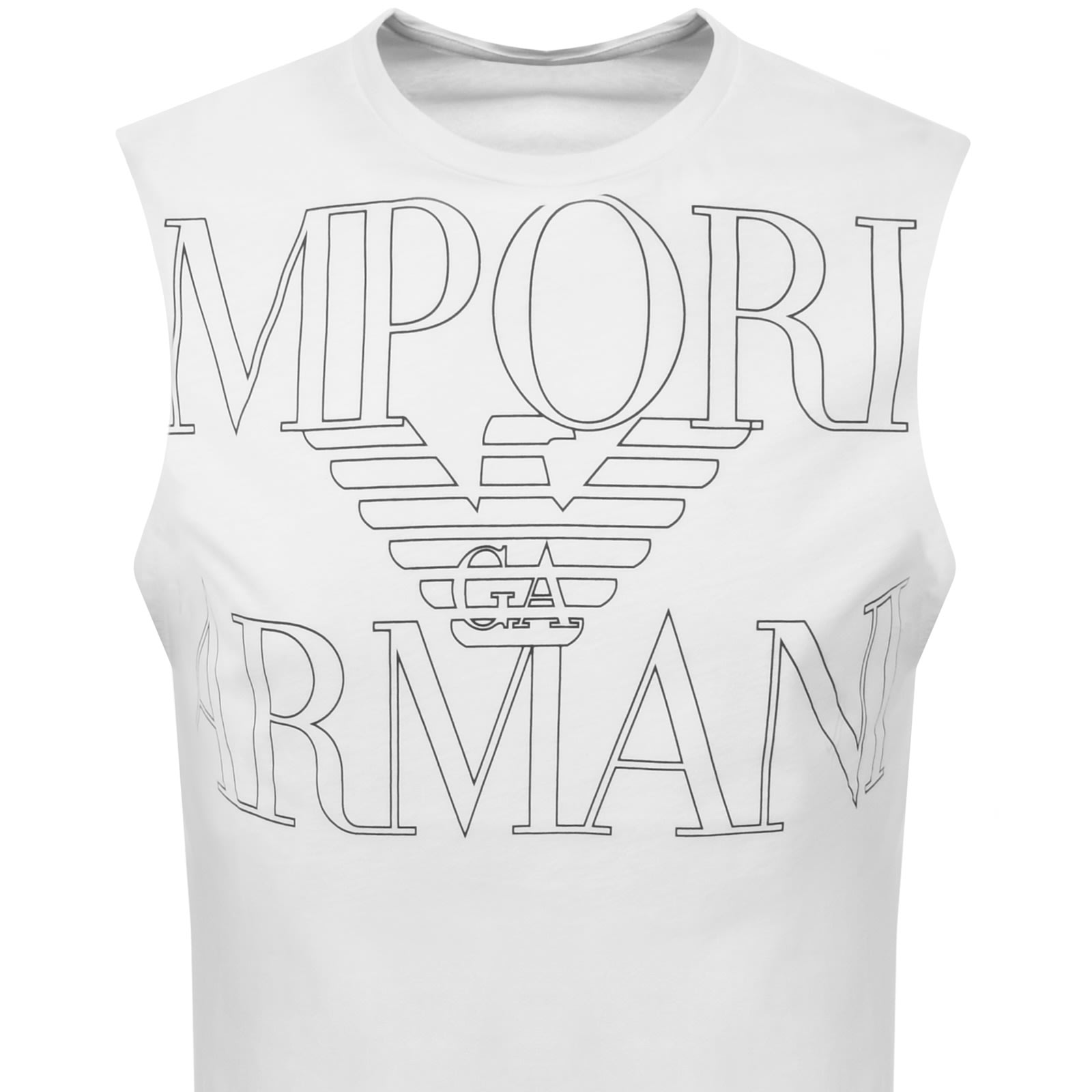 Armani Collezioni Emporio Armani Logo Vest White In White