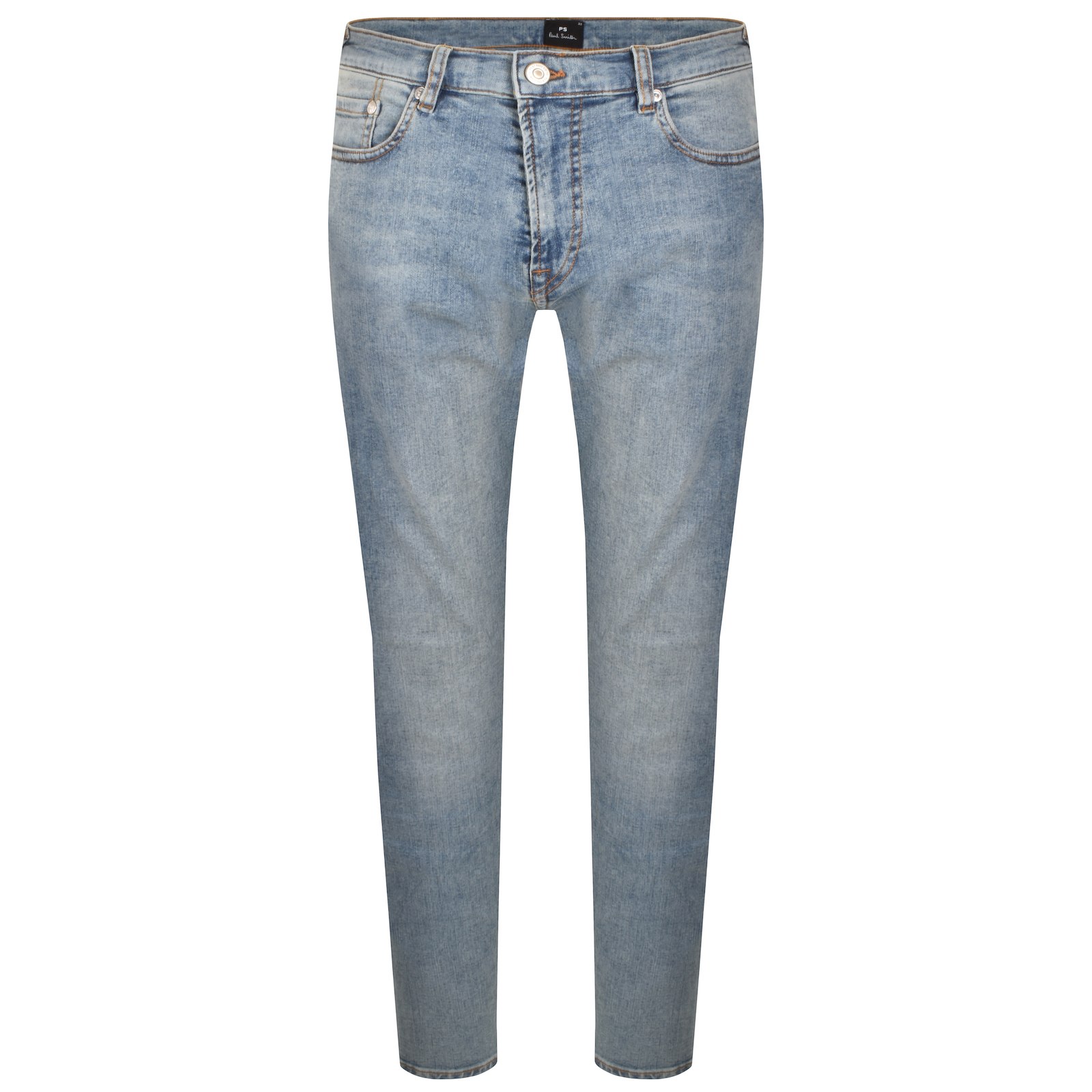 PAUL SMITH PAUL SMITH TAPERED FIT JEANS LIGHT WASH BLUE