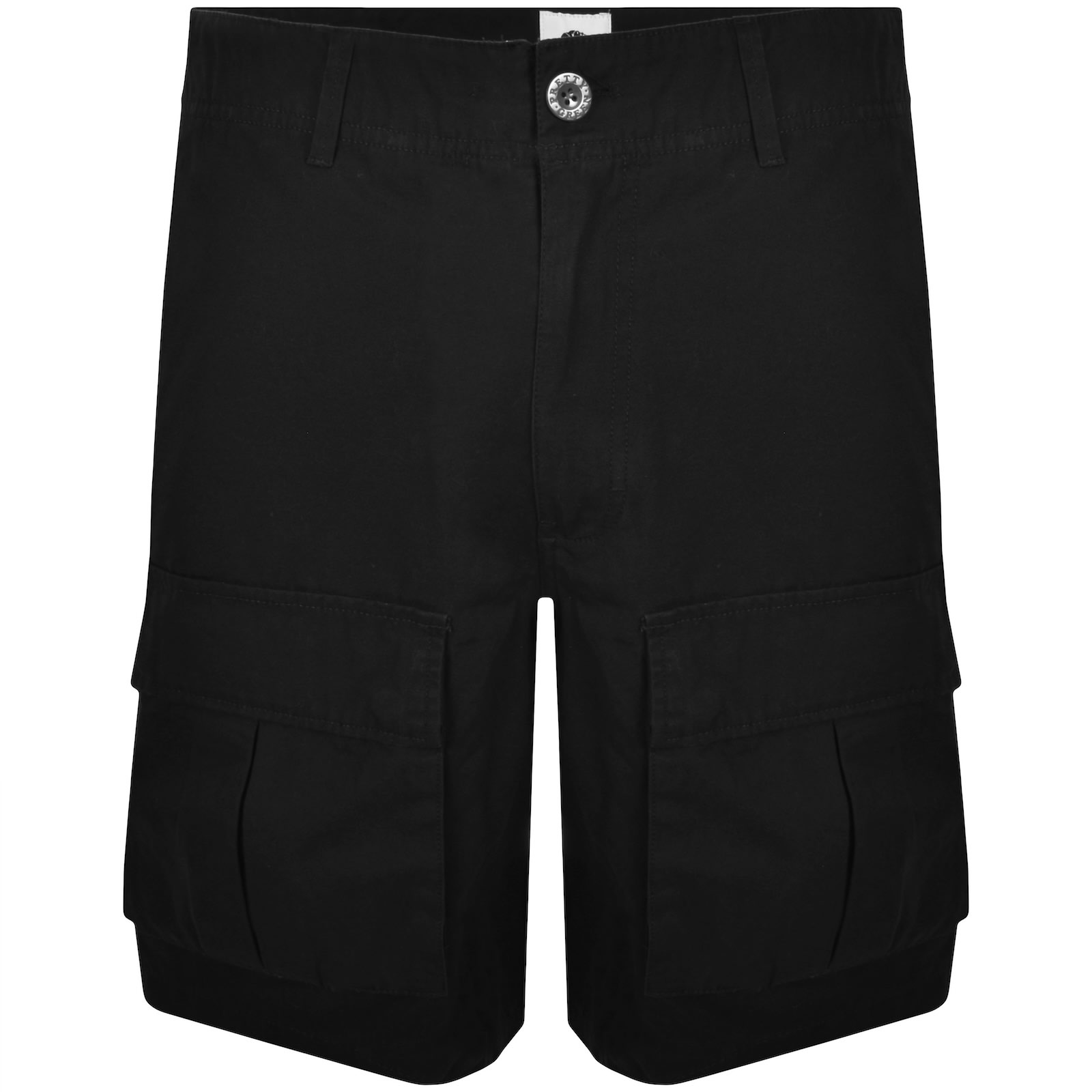 Pretty Green Brentwood Cargo Shorts Black In Black