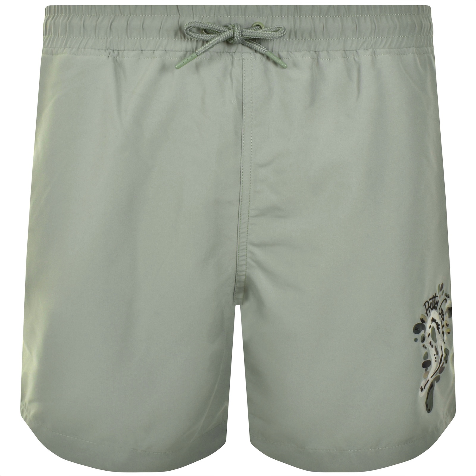 Pretty Green Aquarelle Swim Shorts Green In Green