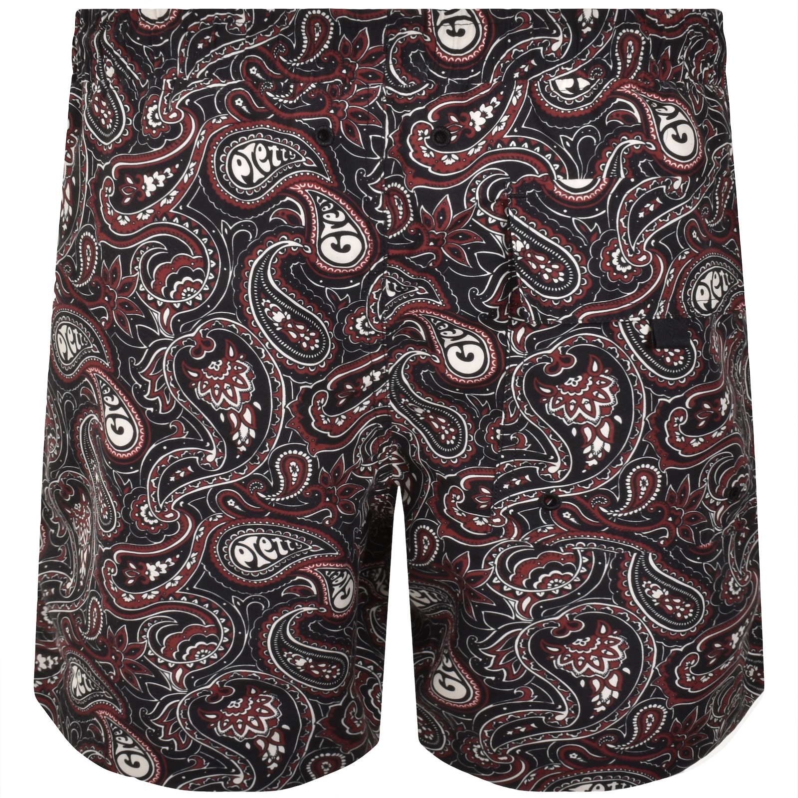 Pretty Green Feltham Swim Shorts Black In Brown