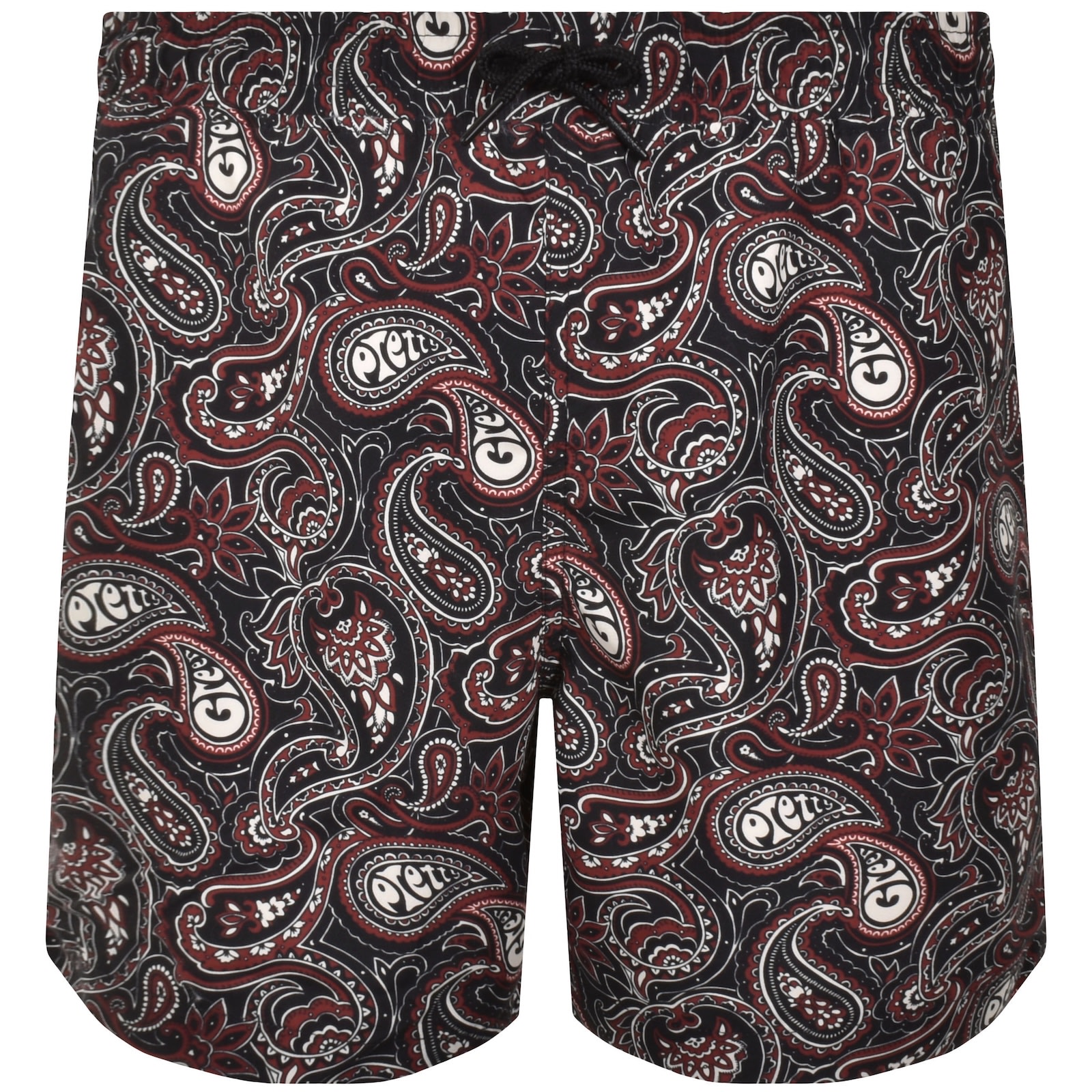 Pretty Green Feltham Swim Shorts Black In Brown