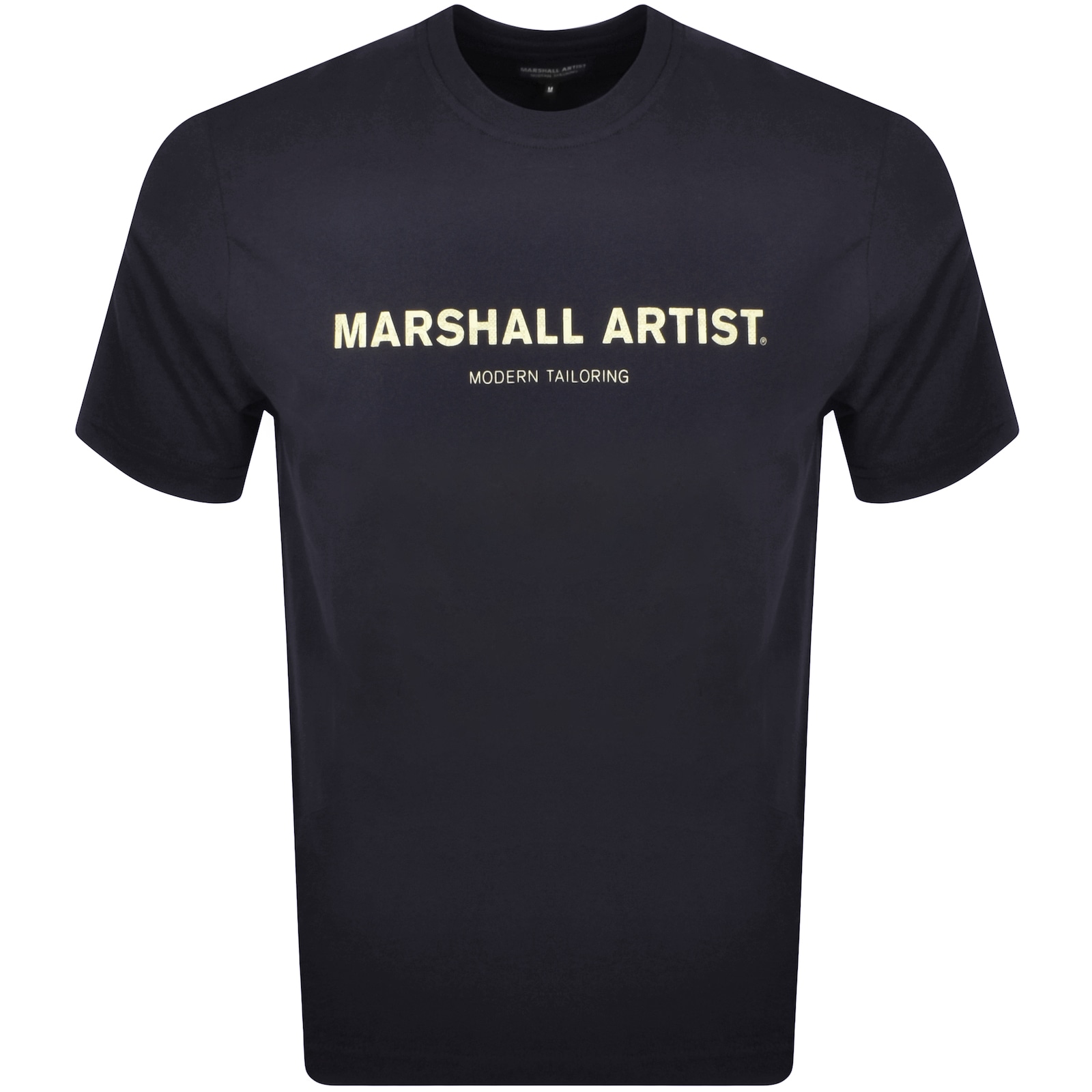 Marshall Artist Coastal Erosion T Shirt Navy In Navy