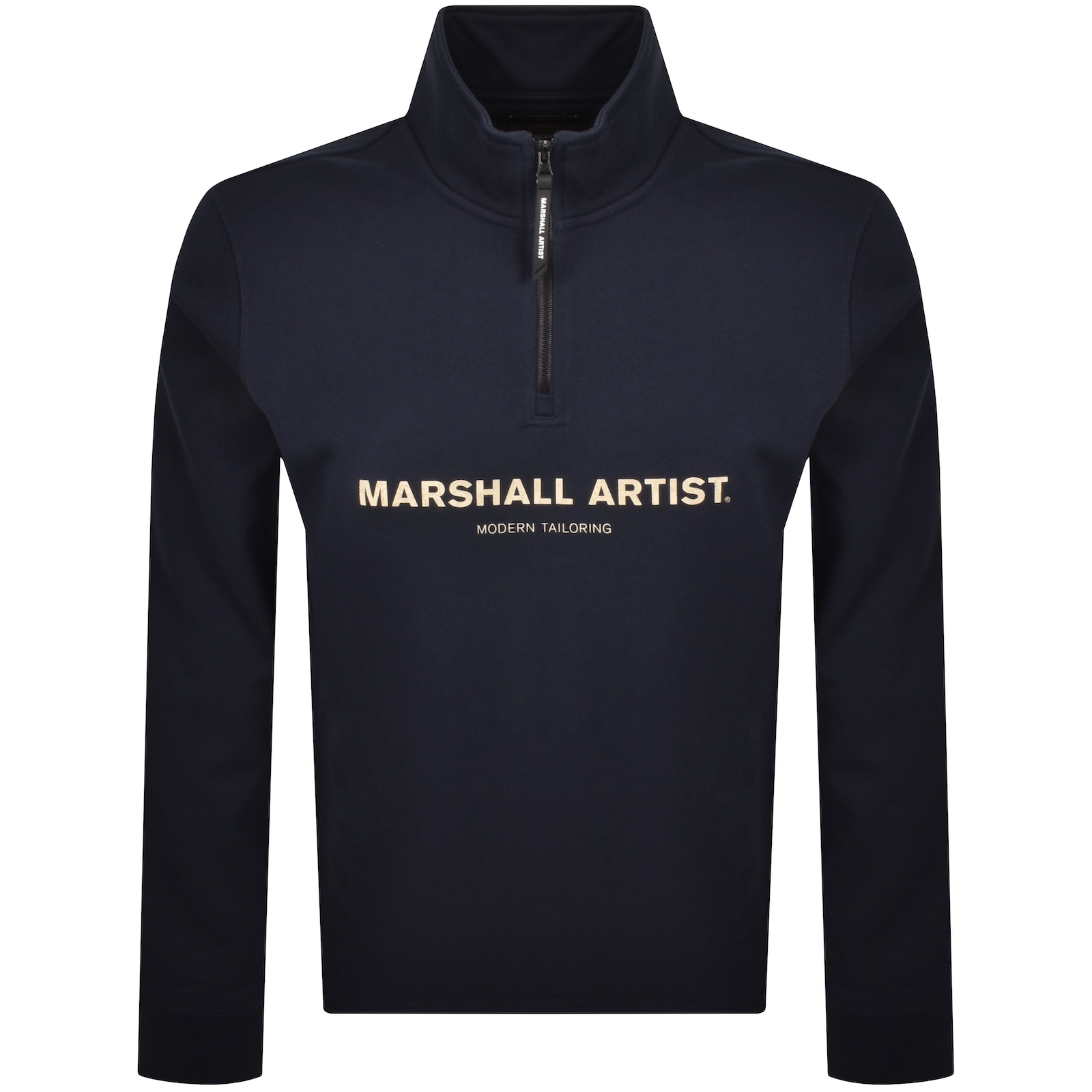 Marshall Artist Coastal Erosion Quarter Zip Sweats In Blue