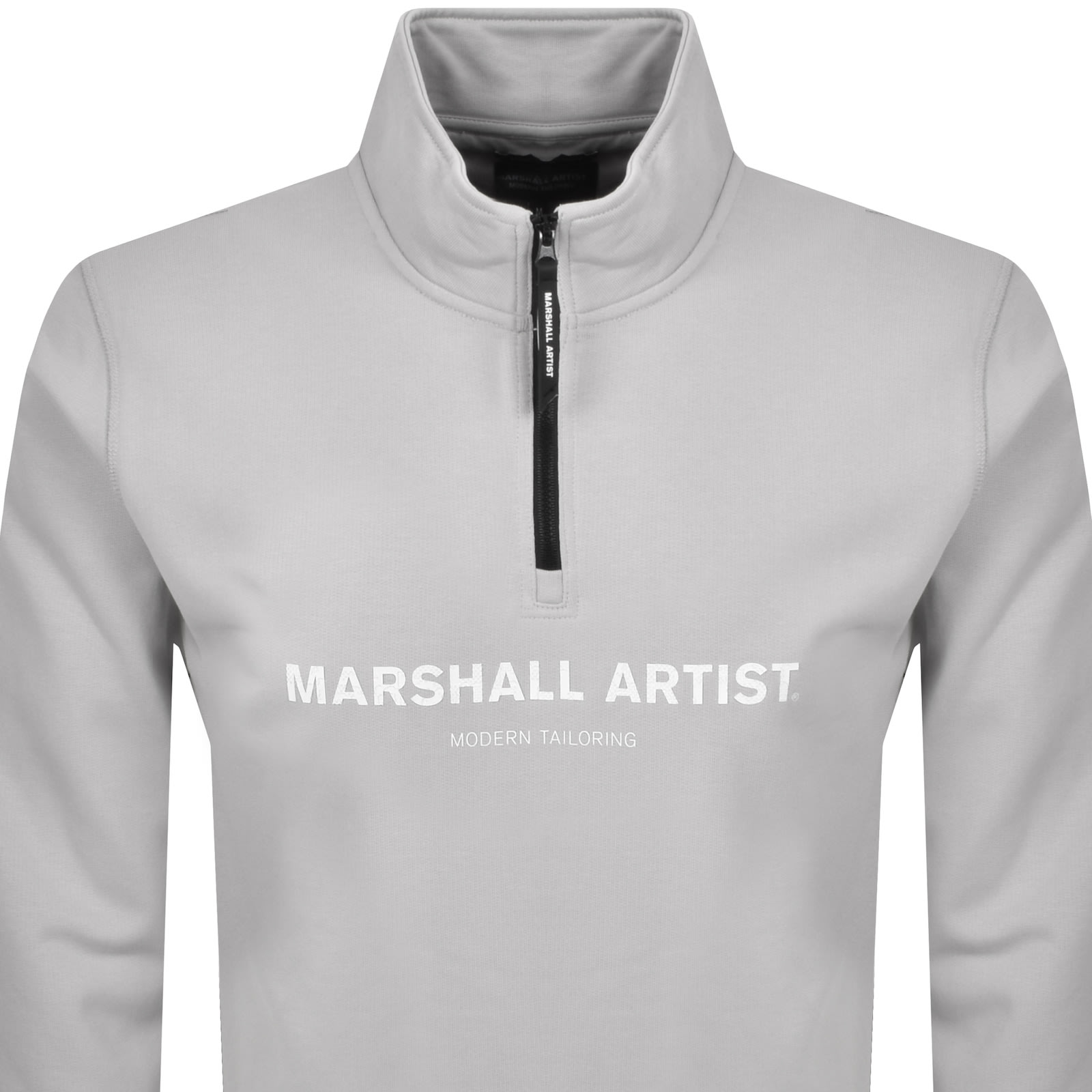 Marshall Artist Coastal Erosion Quarter Zip Sweats In Gray