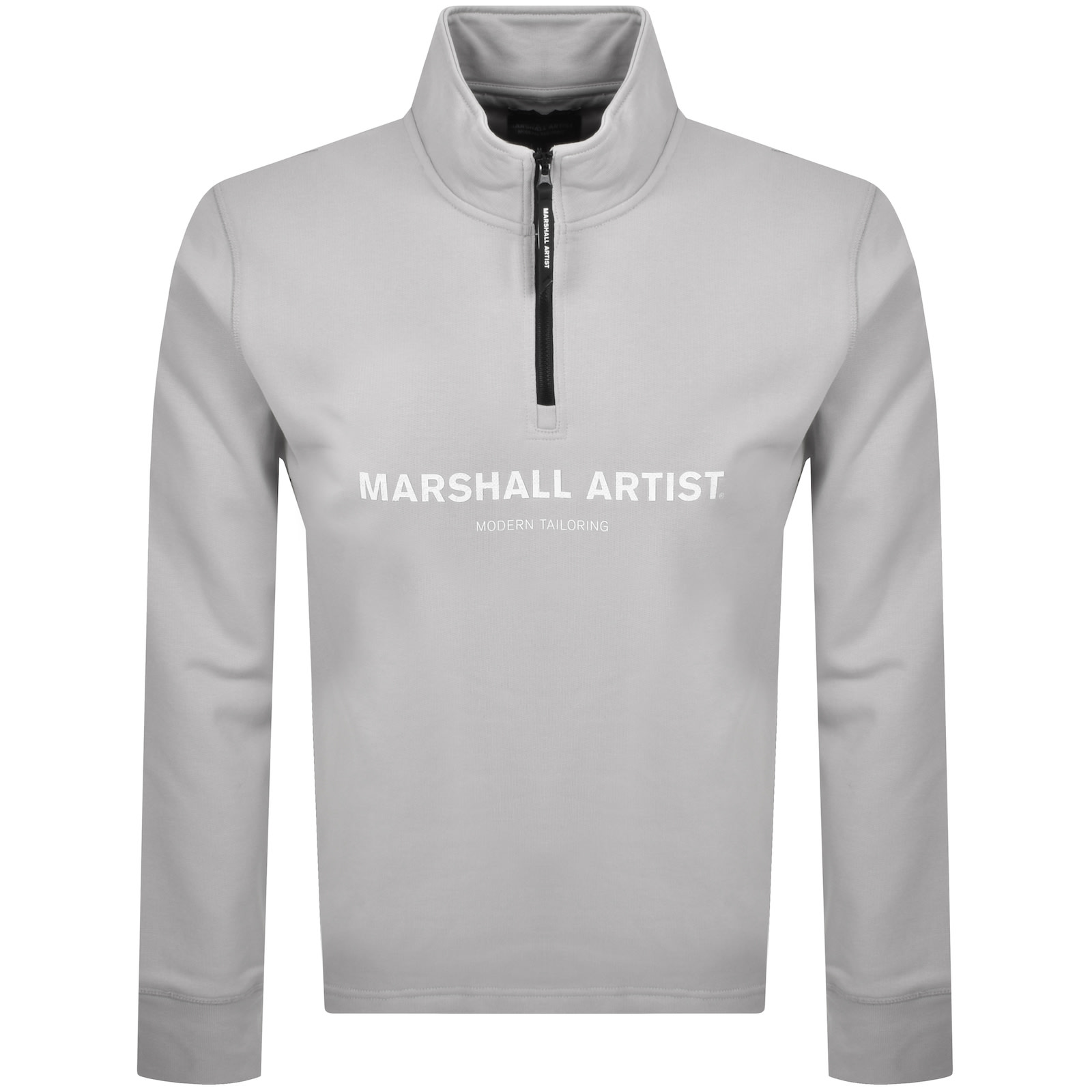Marshall Artist Coastal Erosion Quarter Zip Sweats In Gray