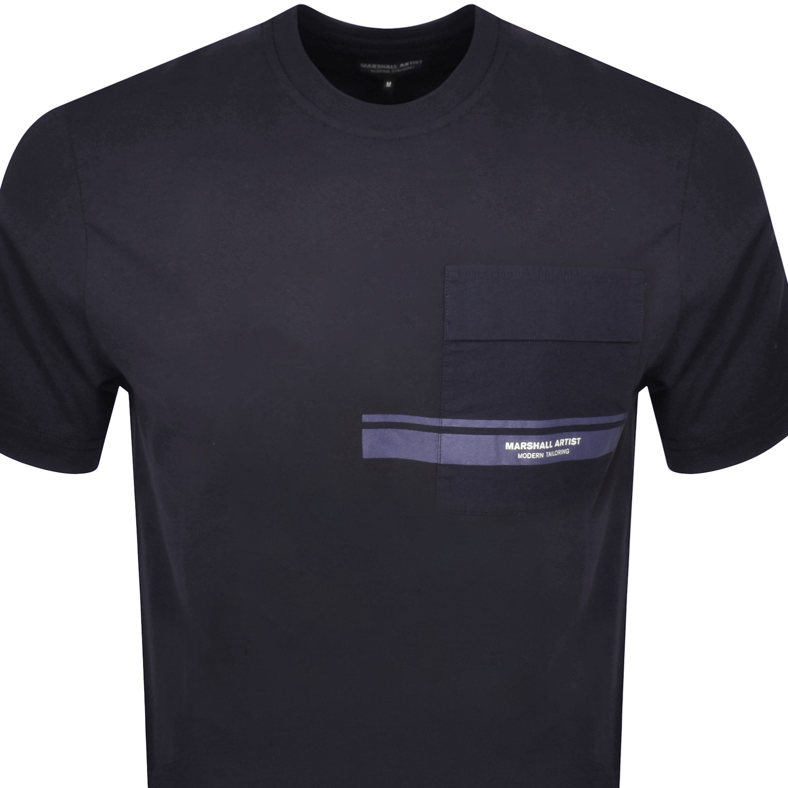 Marshall Artist Seafield T Shirt Navy In Blue