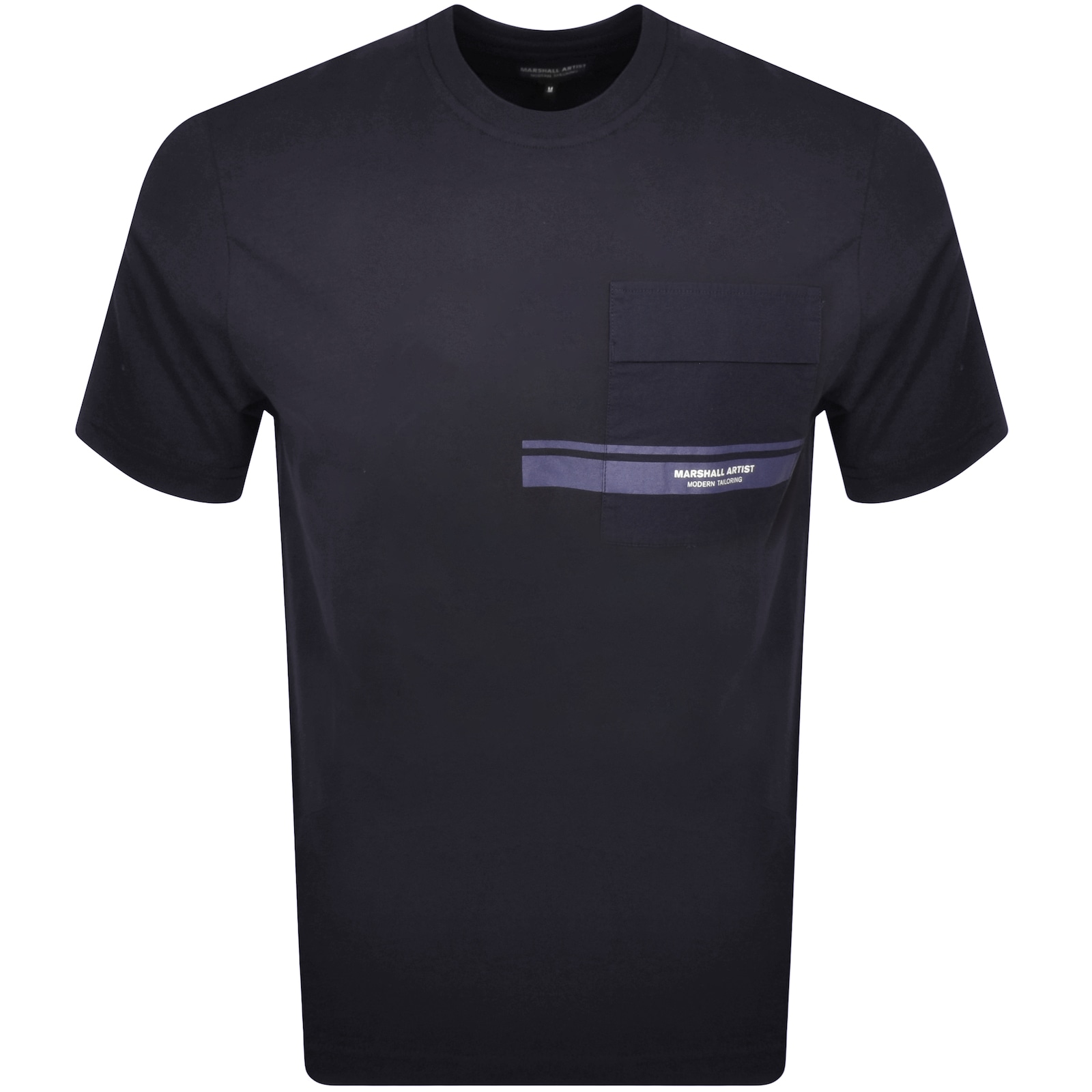 Marshall Artist Seafield T Shirt Navy In Blue