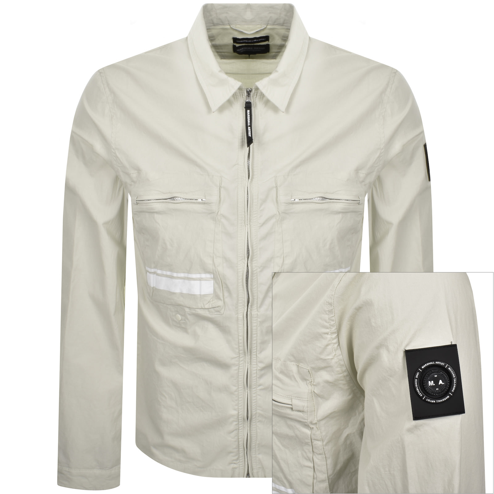 Marshall Artist Seafield Overshirt Beige In Neutral