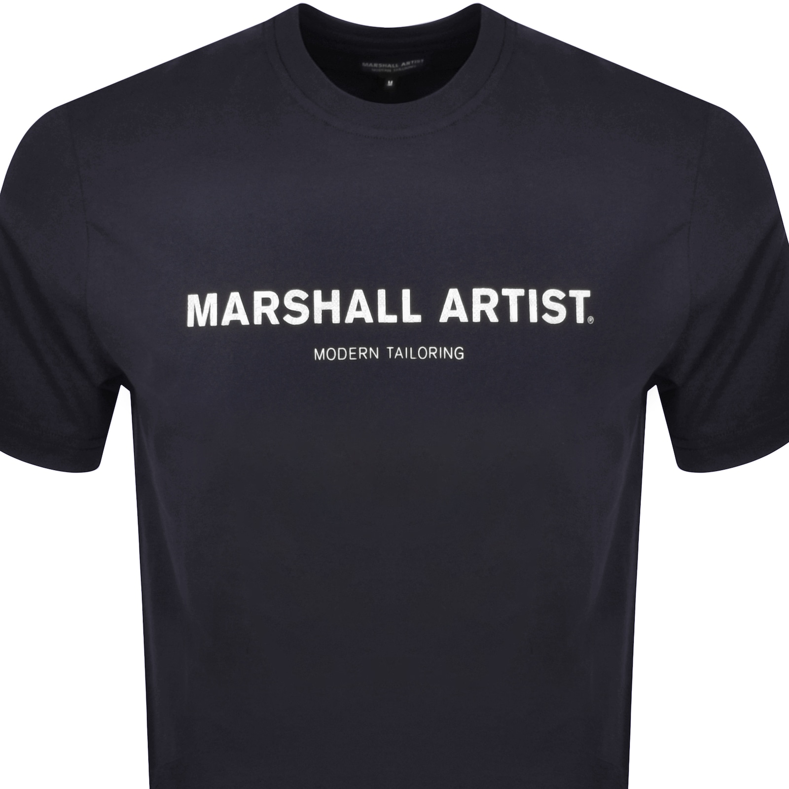 Marshall Artist Stampa T Shirt Navy In Blue