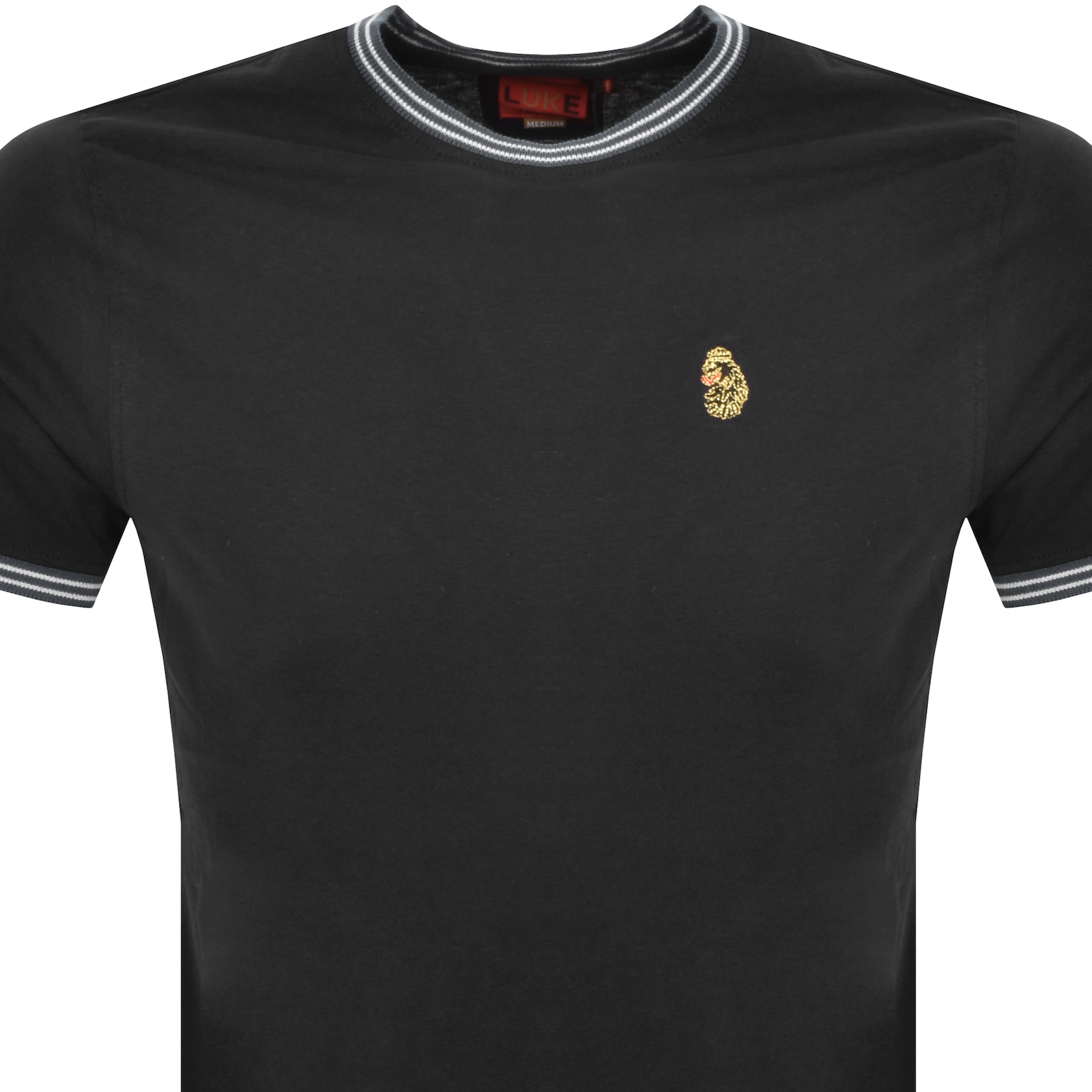 Luke 1977 Looper Tipped T Shirt Black In Black