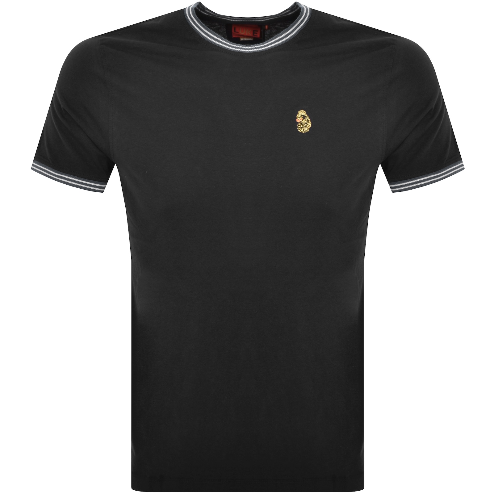 Luke 1977 Looper Tipped T Shirt Black In Black