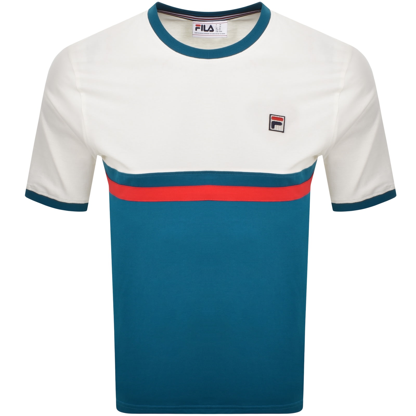 Shop Fila Vintage Randy T Shirt Deep Lagoon In Blue