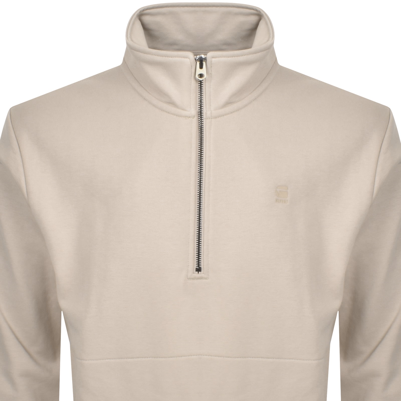 G-star G Star Raw Nifous Half Zip Fleece Beige In Neutral