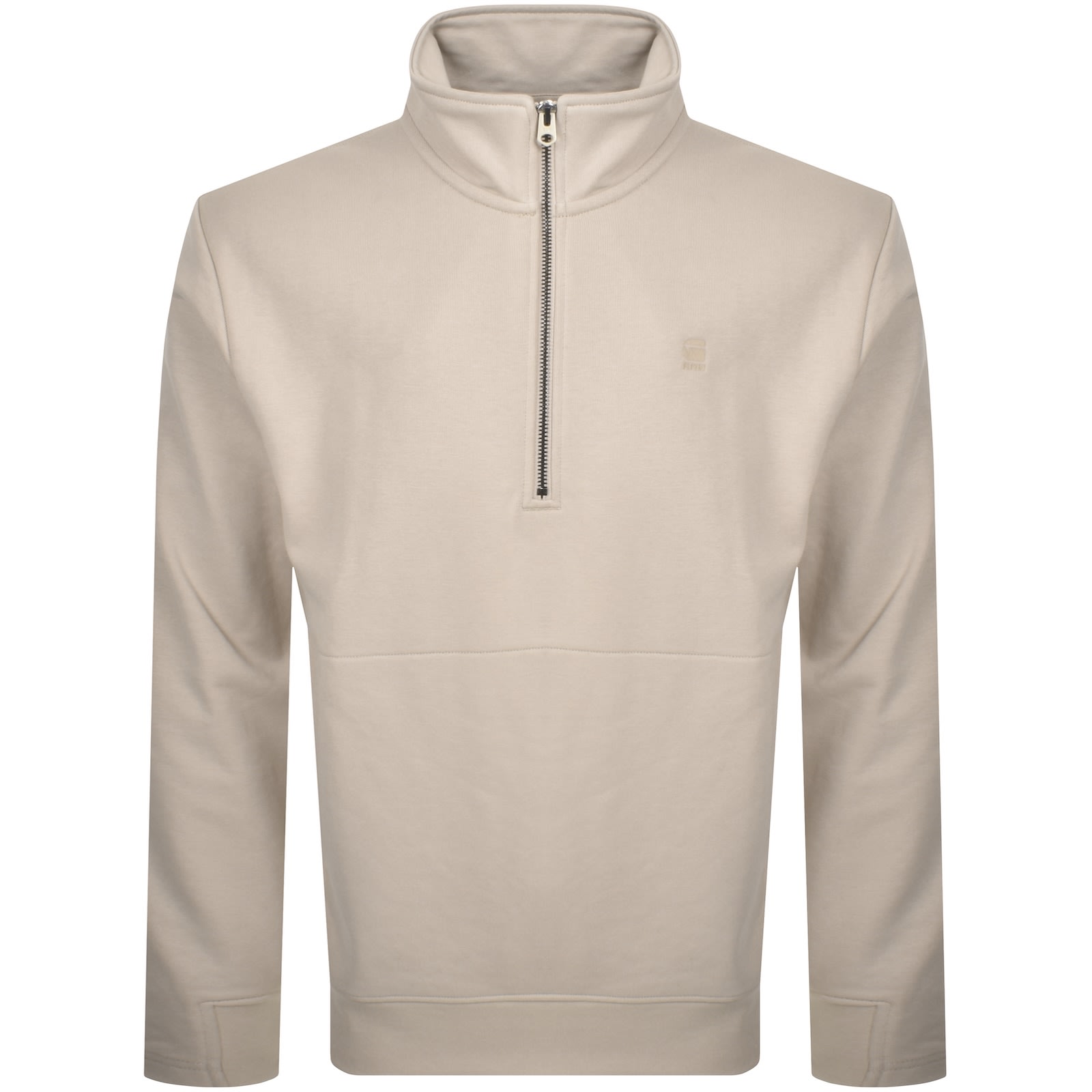 G-star G Star Raw Nifous Half Zip Fleece Beige In Neutral