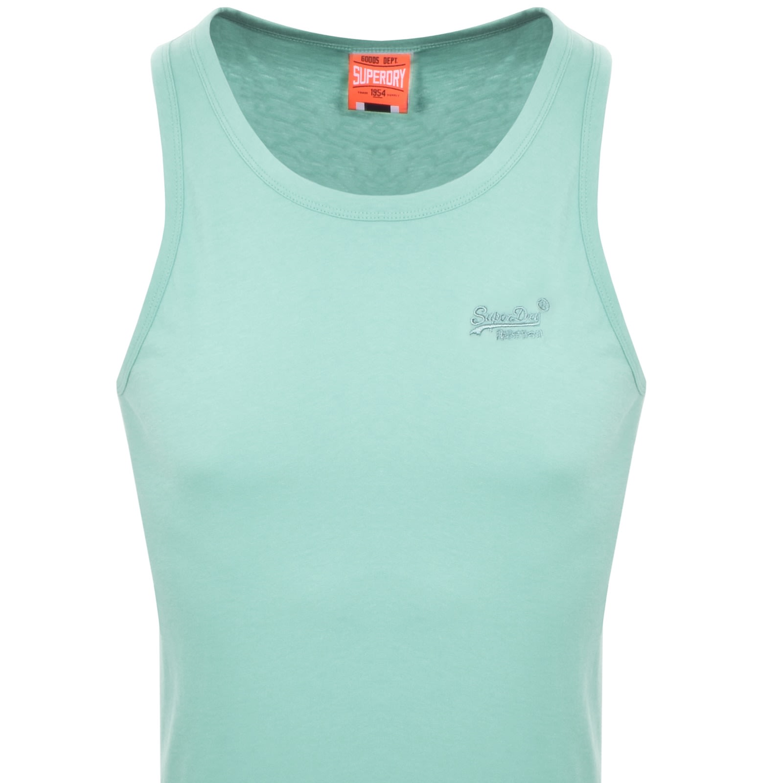 Shop Superdry Essential Logo Vest Green