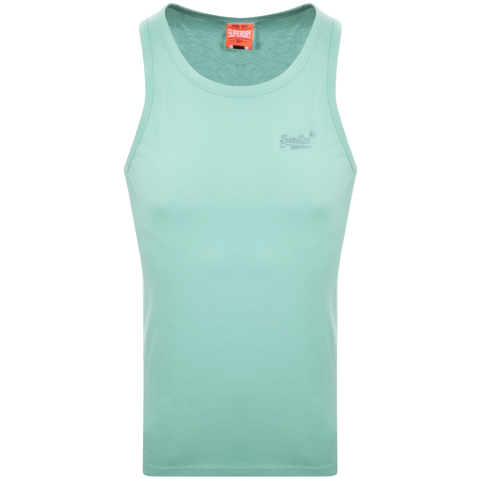 Shop Superdry Essential Logo Vest Green