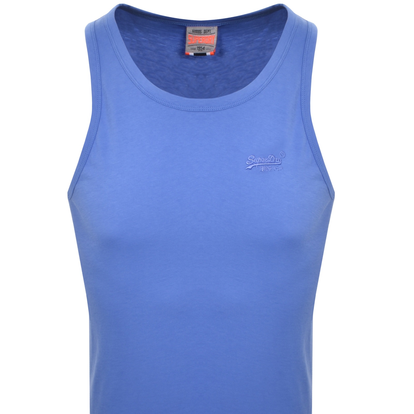 Superdry Essential Logo Vest Blue In Blue