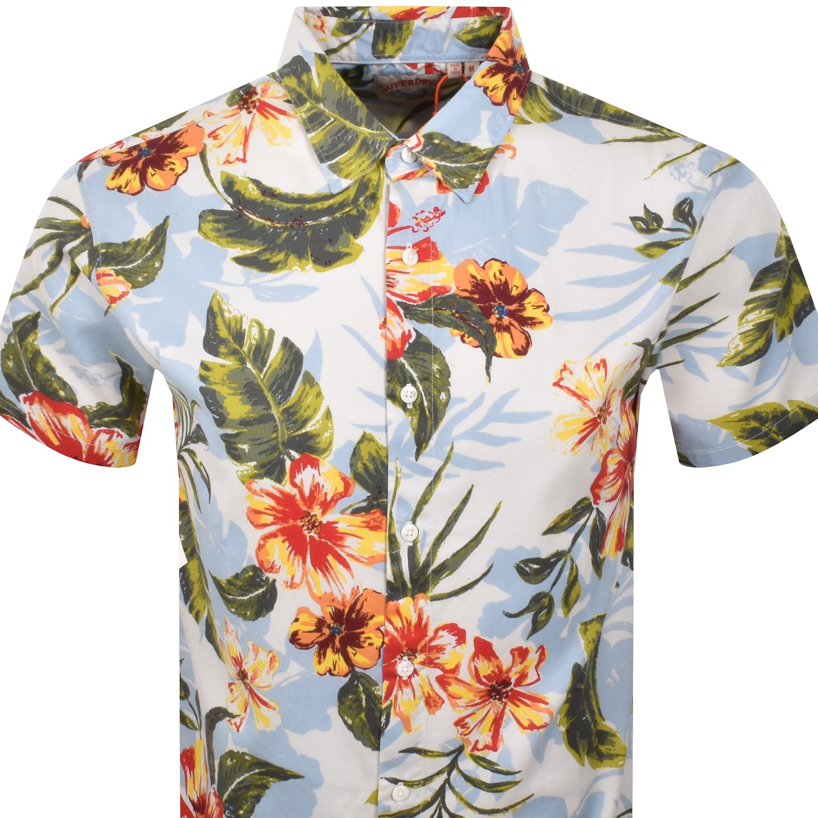 Superdry Short Sleeved Hawaiian Shirt White In Multi