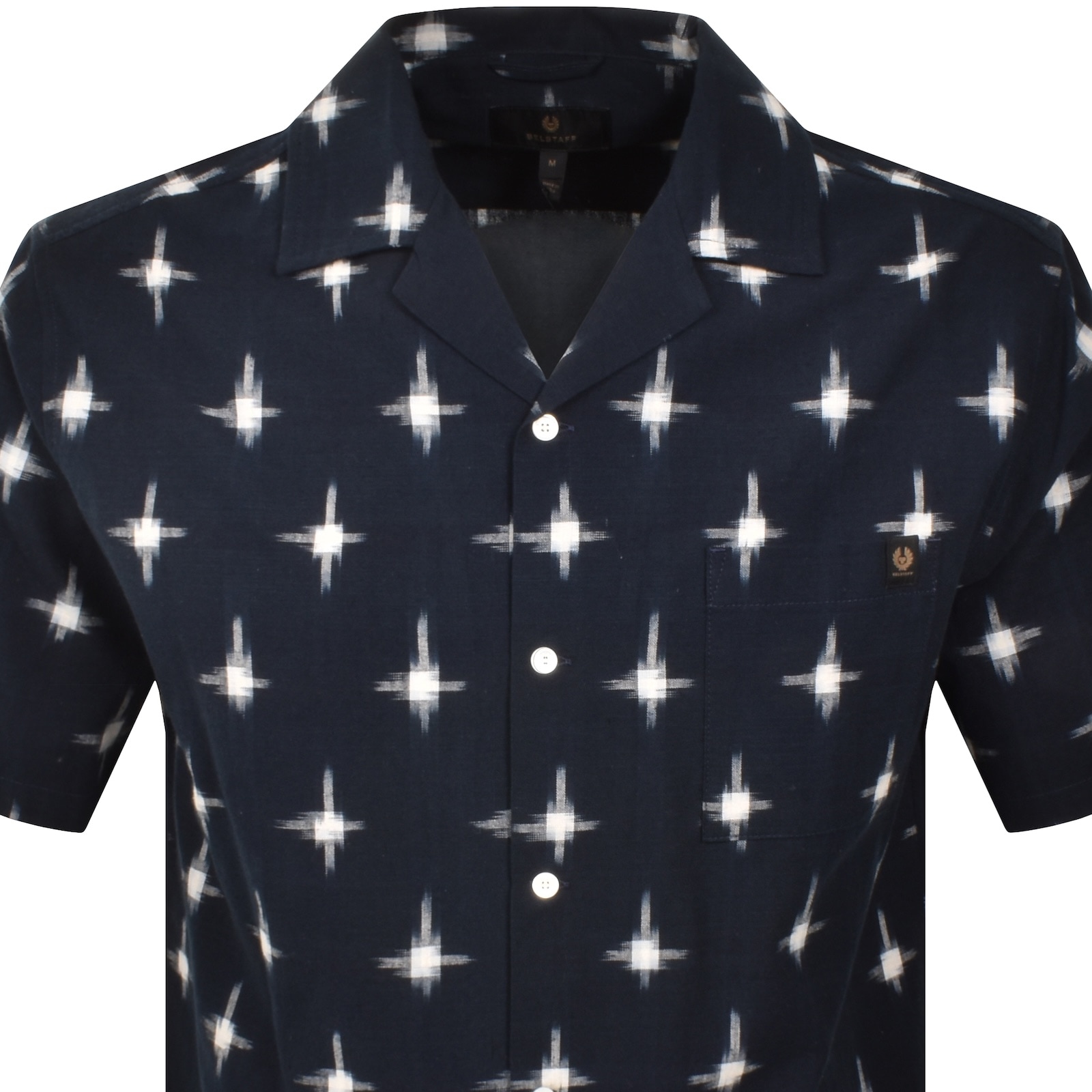 Belstaff Short Sleeve Tide Shirt Navy In Blue