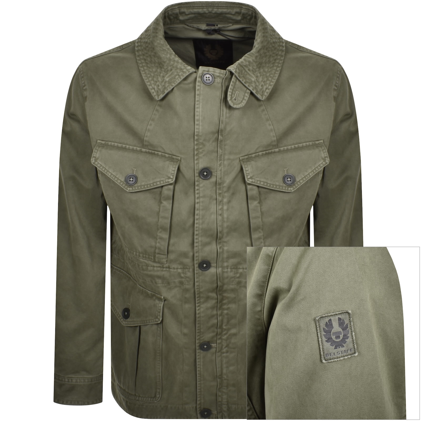 Belstaff Cs60 Field Jacket Green In Green