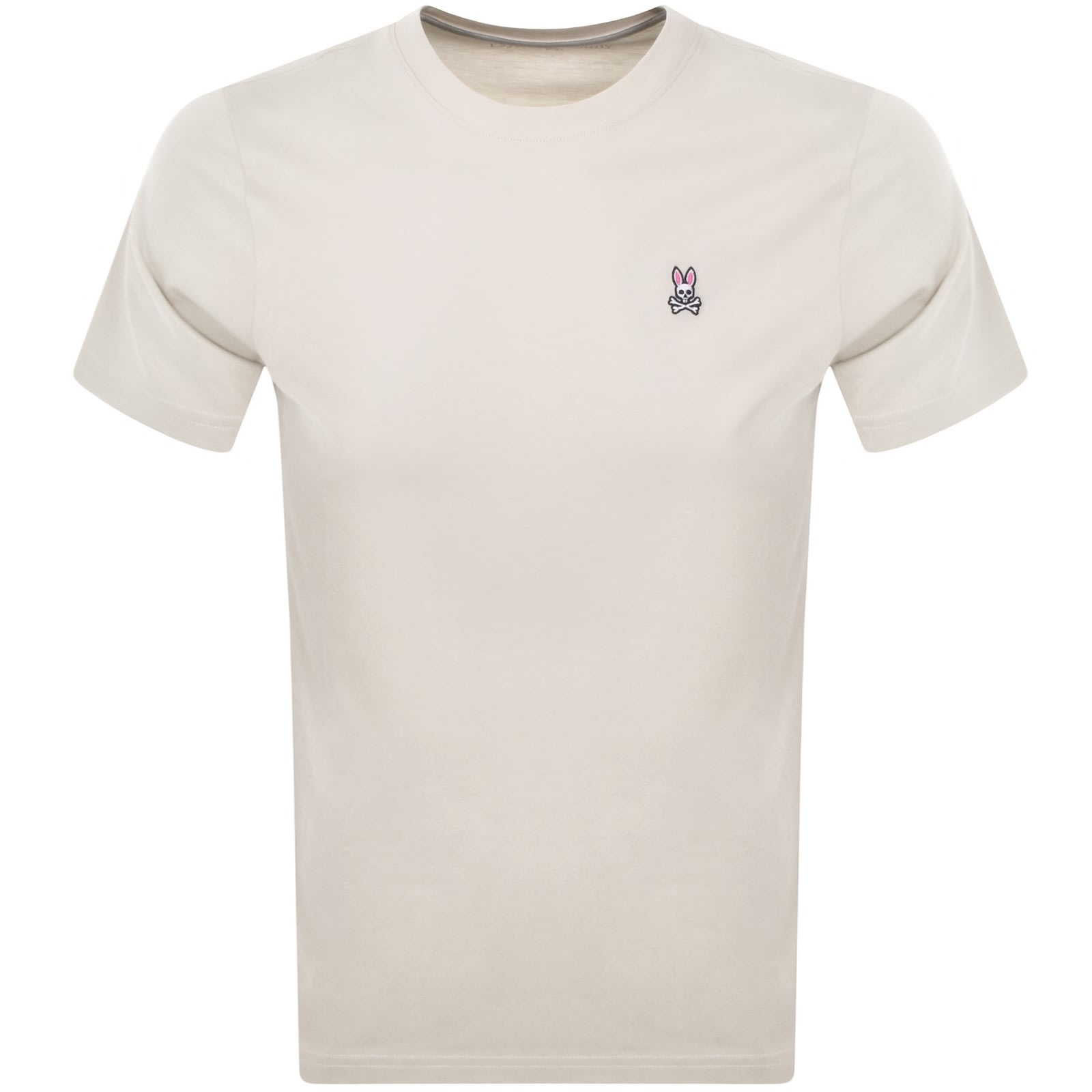 Psycho Bunny Lassic Short Sleeve Embroidered Logo Tee In Beige