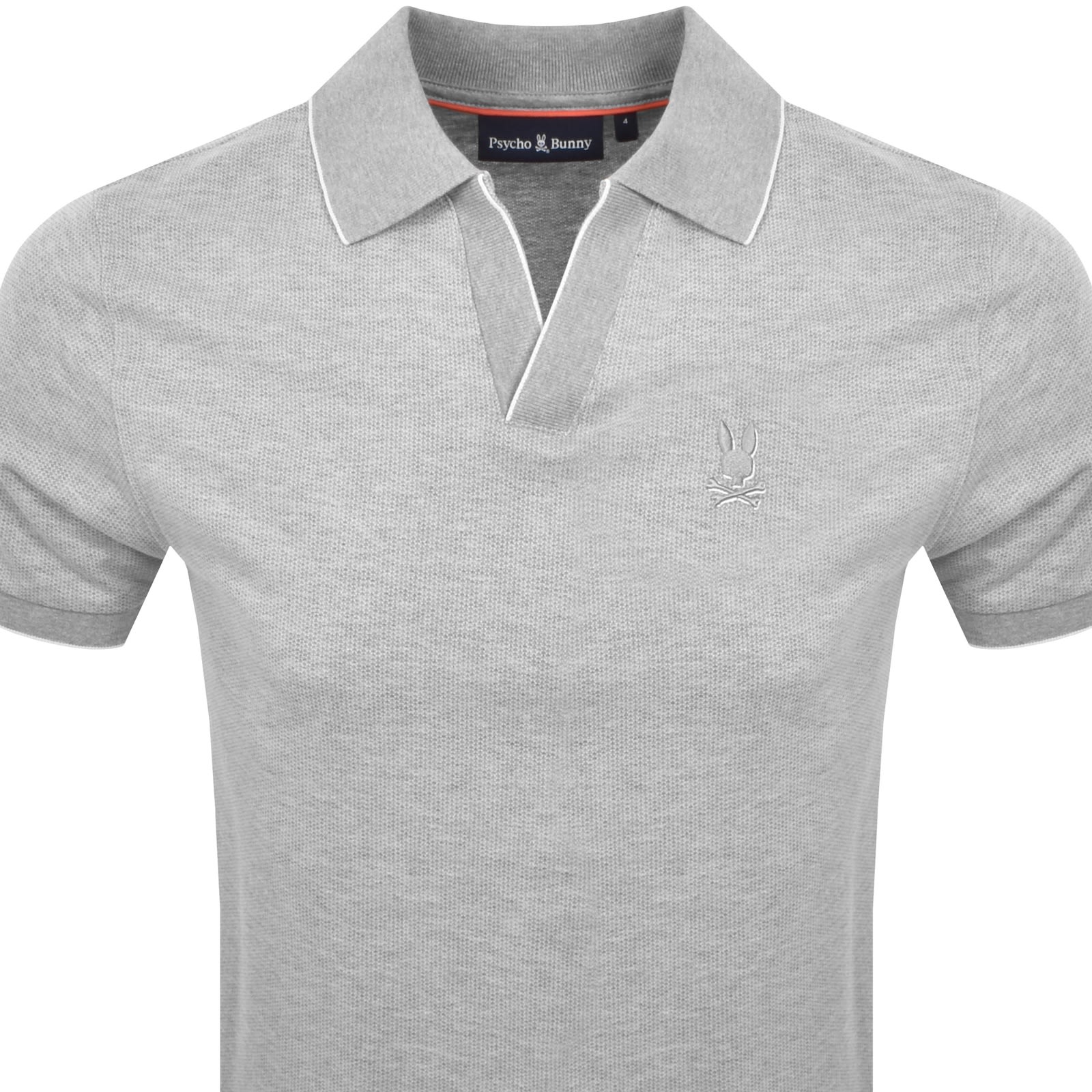 Psycho Bunny Jacquard Johnny Polo T Shirt Grey In Gray