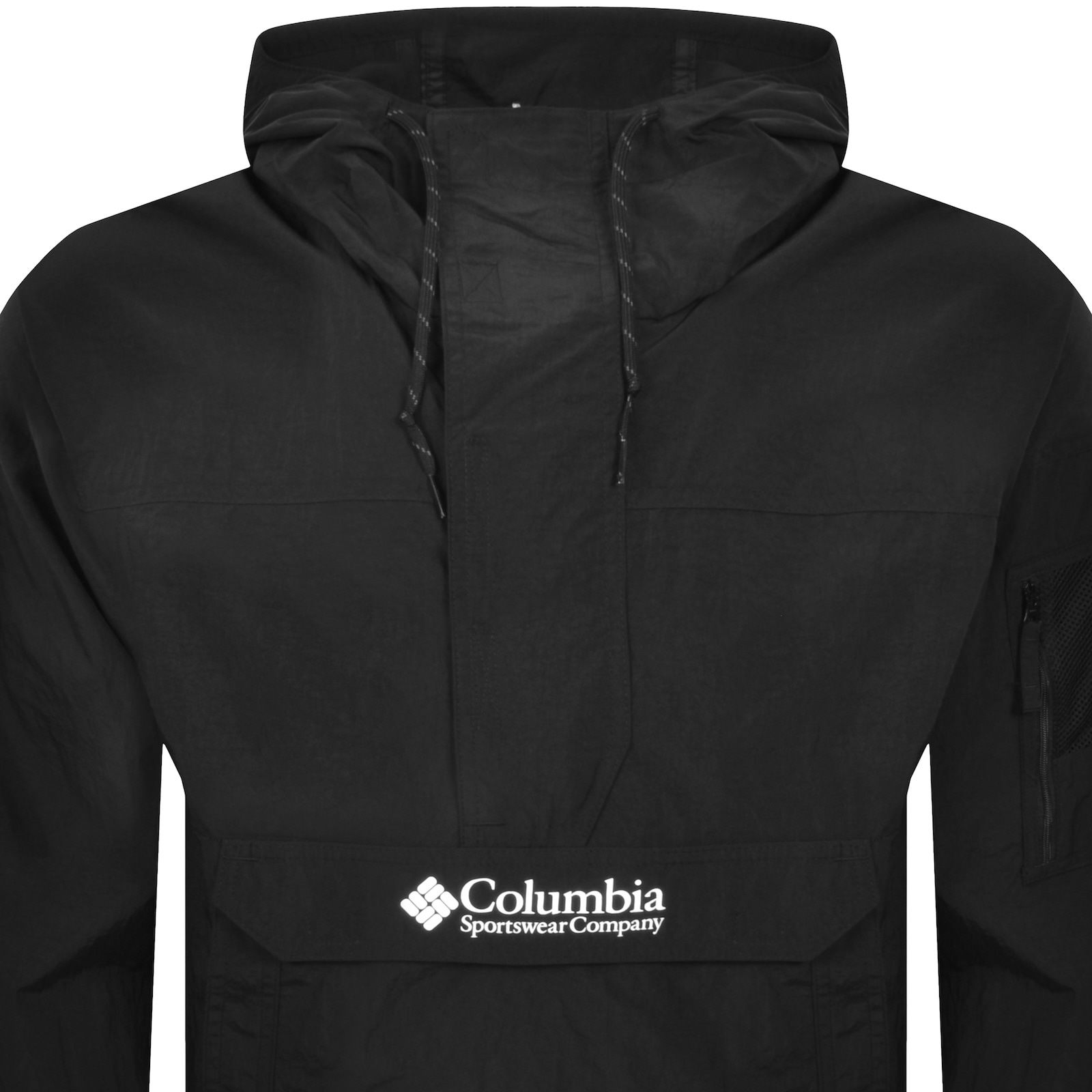 COLUMBIA COLUMBIA WINDBREAKER ANORAK JACKET BLACK