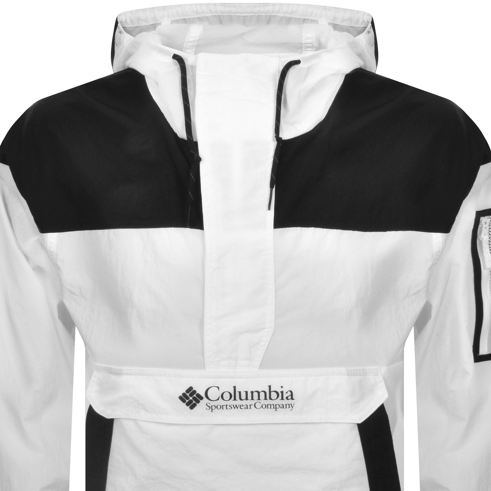 COLUMBIA COLUMBIA WINDBREAKER ANORAK JACKET WHITE