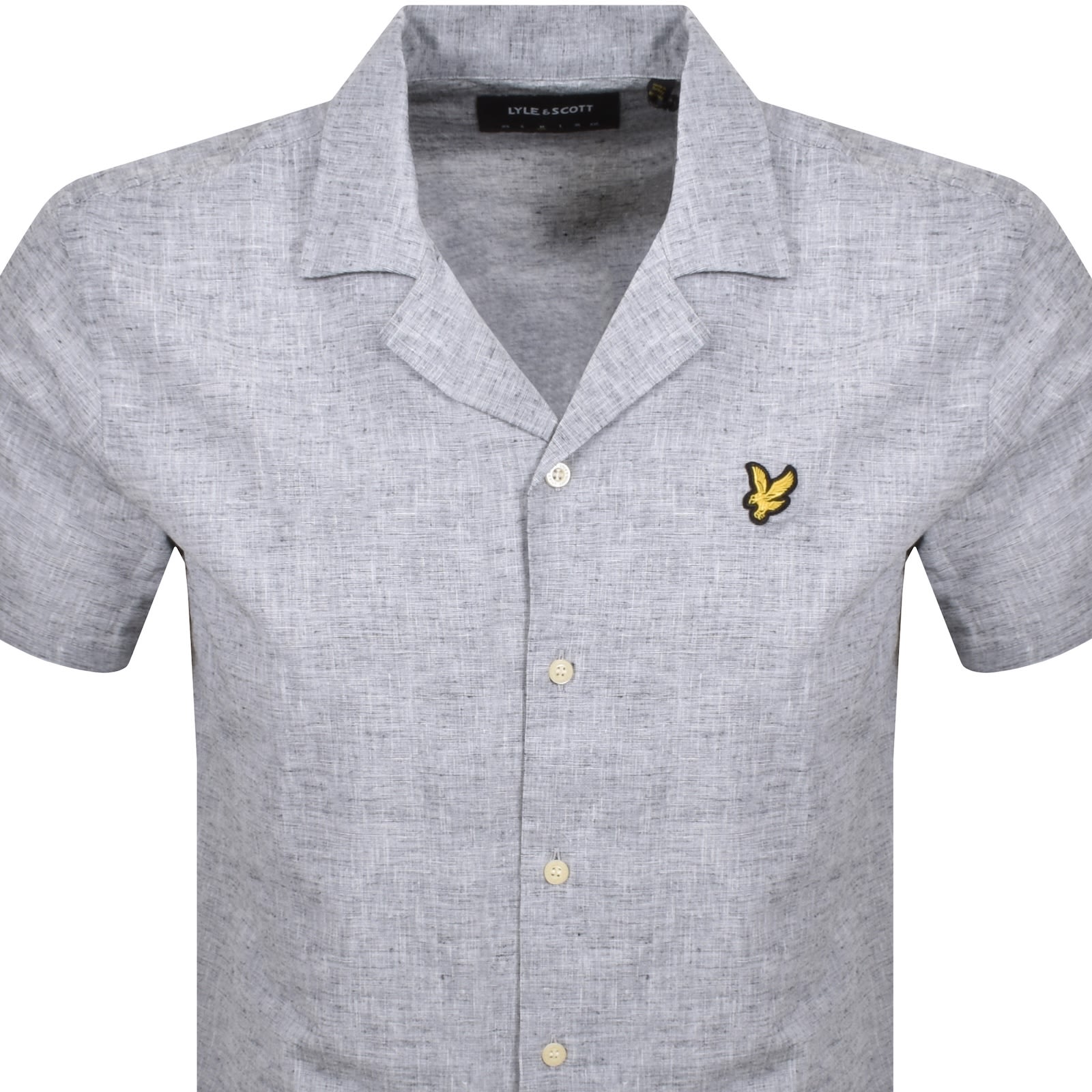Lyle & Scott Lyle And Scott Oxford Revere Shirt Navy In Gray