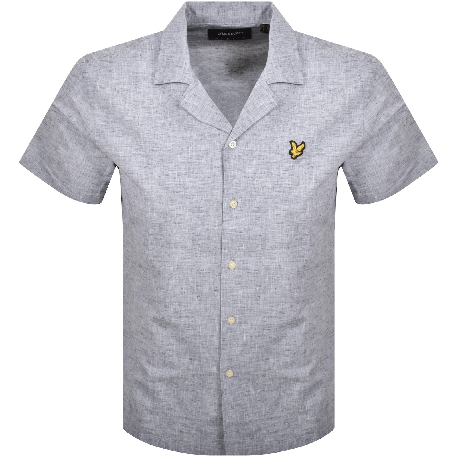 Lyle & Scott Lyle And Scott Oxford Revere Shirt Navy In Gray