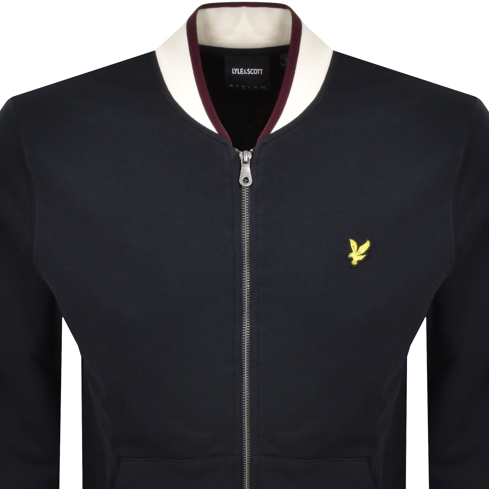 Lyle & Scott Lyle And Scott Bomber Sweatshirt Navy In Blue
