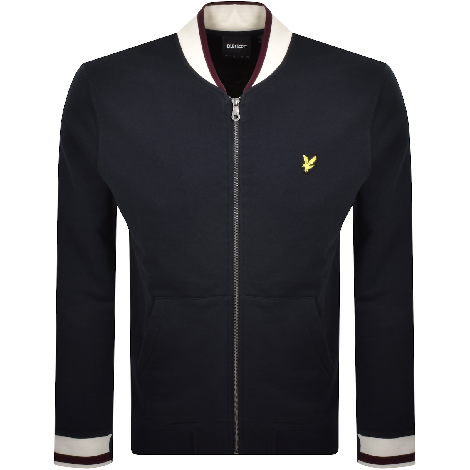 Lyle & Scott Lyle And Scott Bomber Sweatshirt Navy In Blue