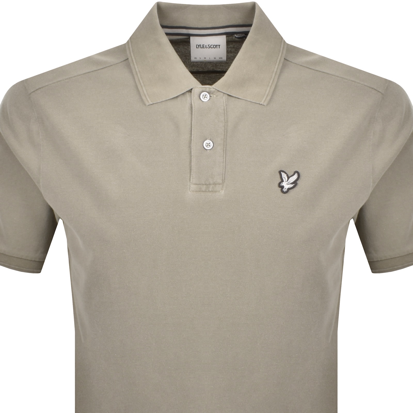 Lyle & Scott Lyle And Scott Short Sleeved Polo T Shirt Beige In Beige