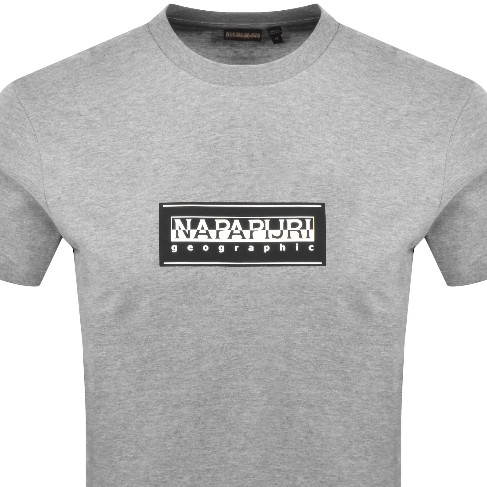 Napapijri S Box T Shirt Grey In Gray