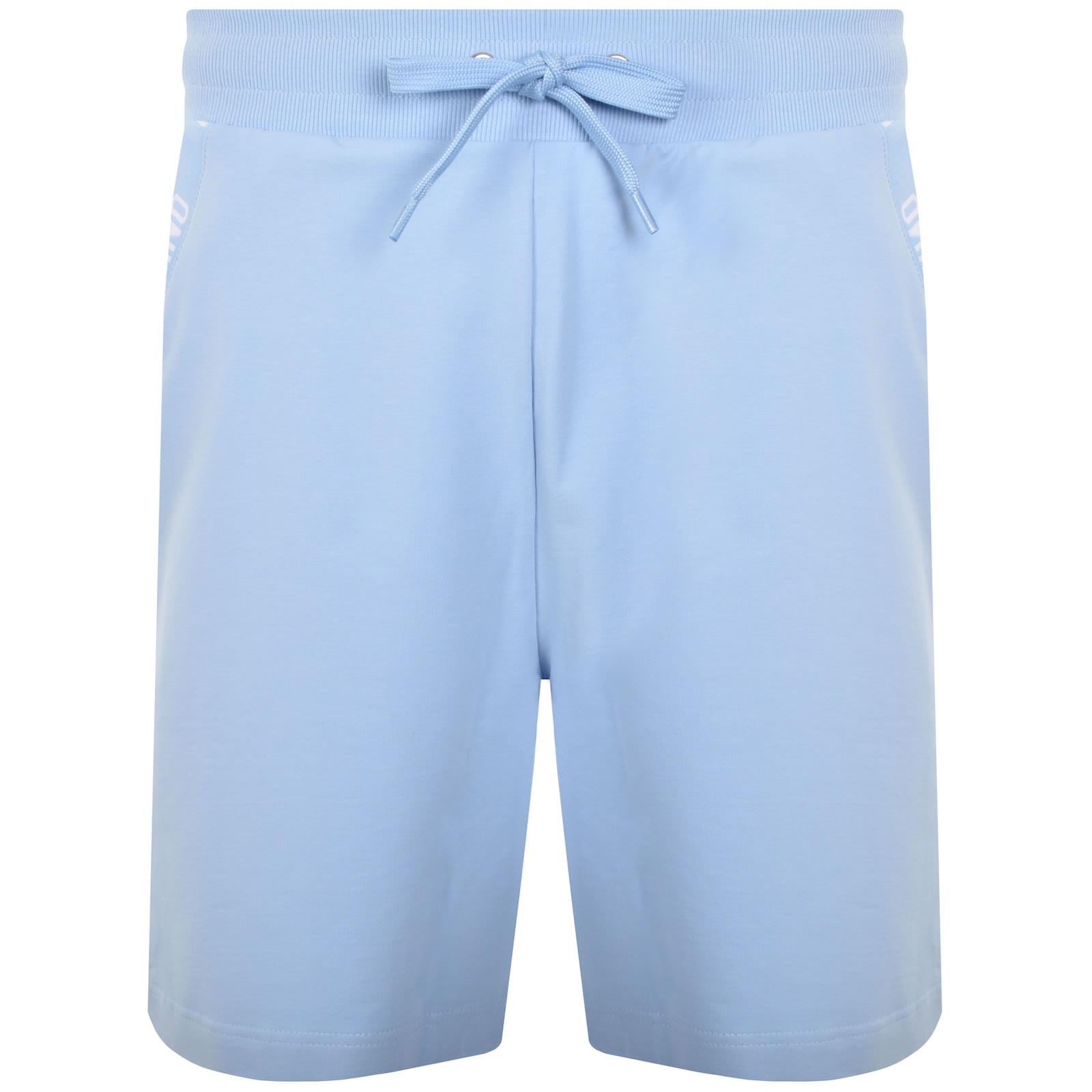 Moschino Tape Logo Shorts Blue In Blue