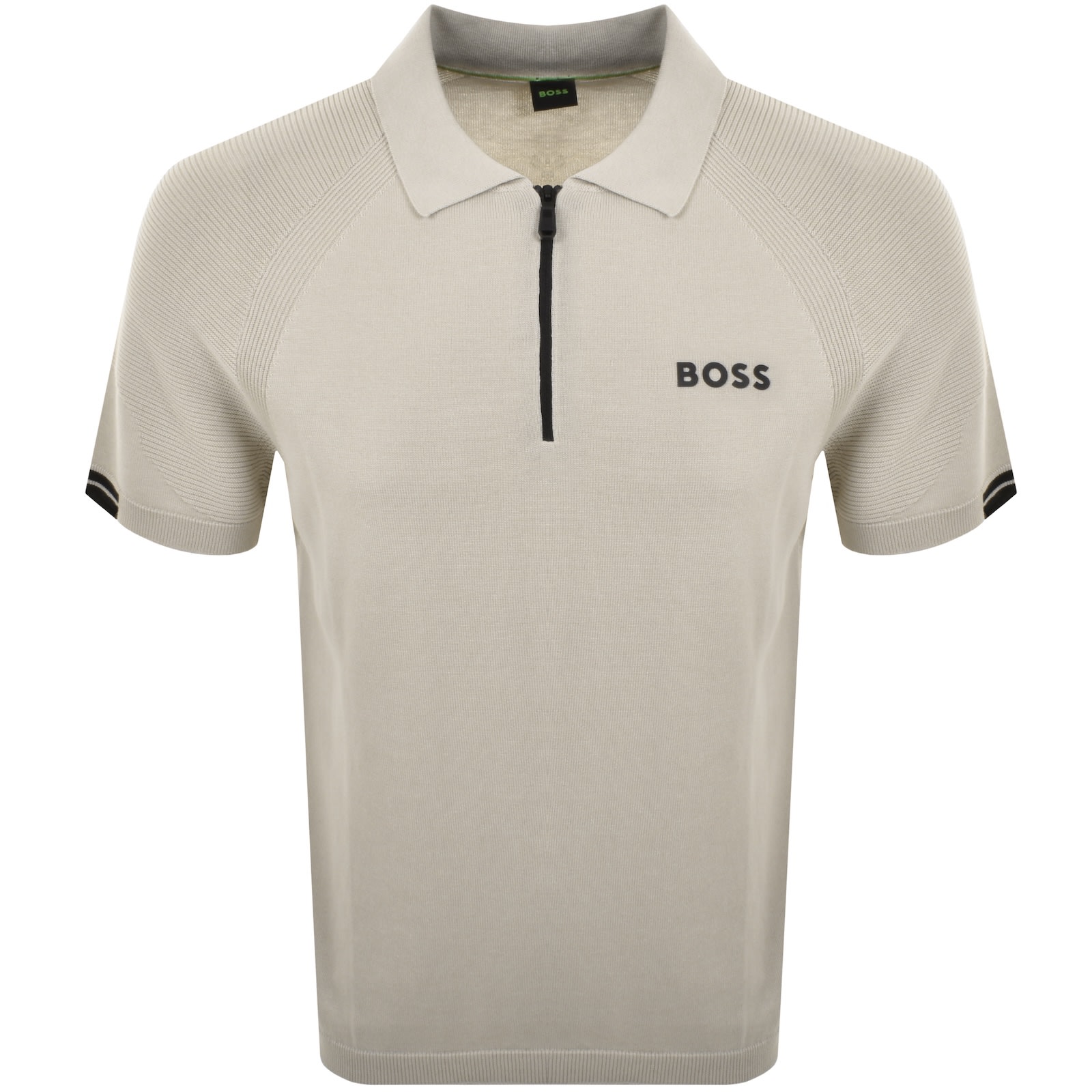 Boss Athleisure Boss K Perform Max Knit Polo Beige In Neutral