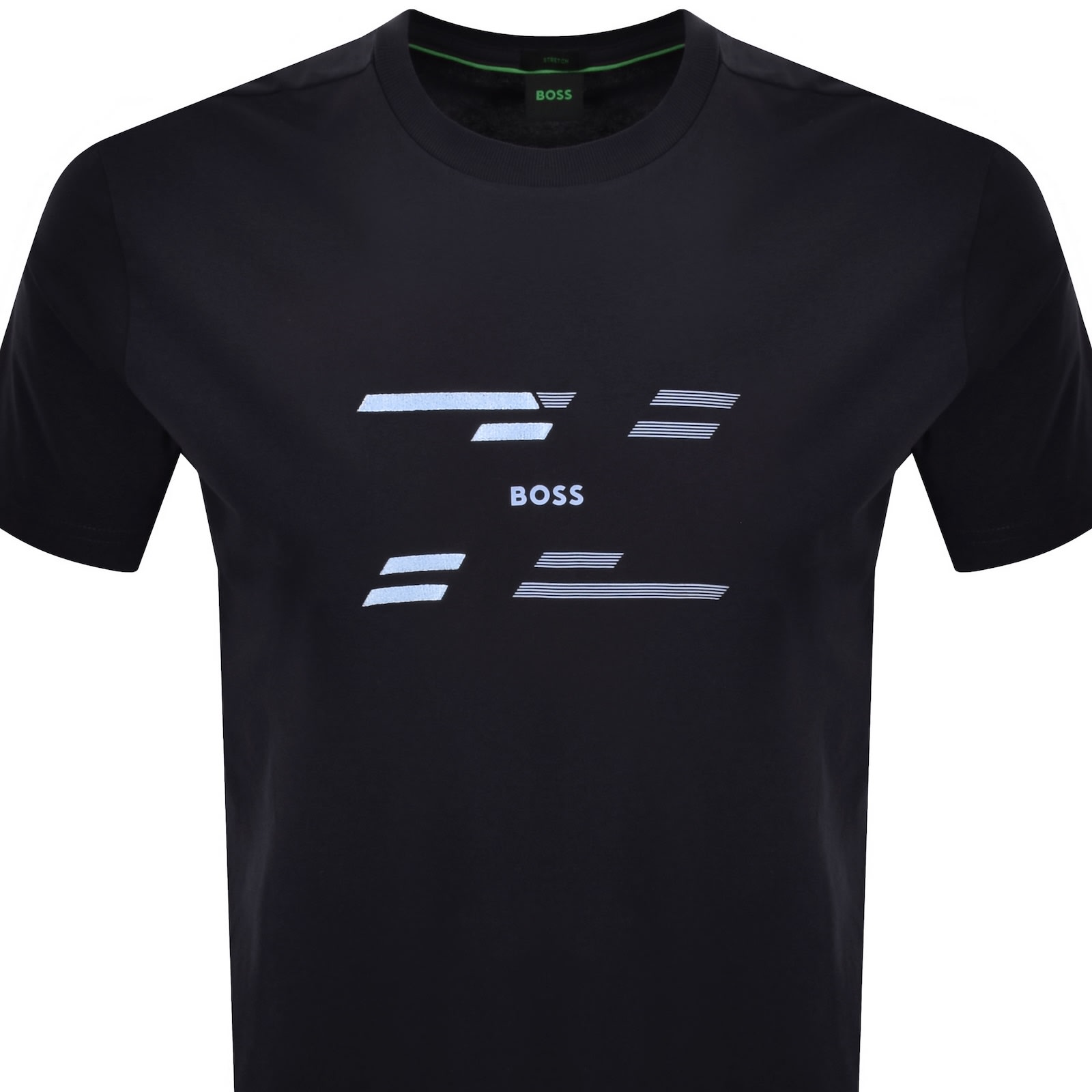 Shop Boss Athleisure Boss Tee Tape T Shirt Blue
