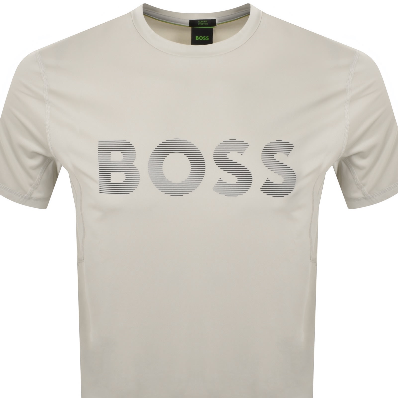 Shop Boss Athleisure Boss Tee Active T Shirt Beige