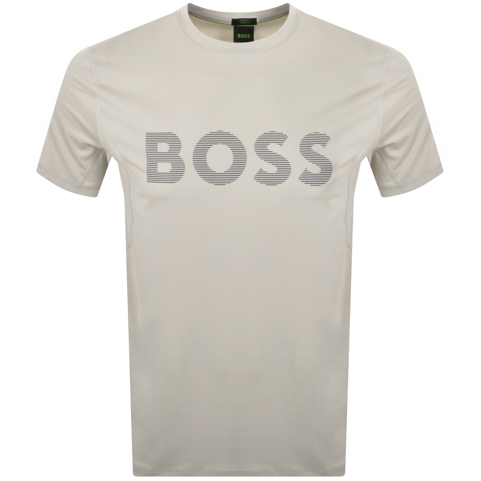 Shop Boss Athleisure Boss Tee Active T Shirt Beige