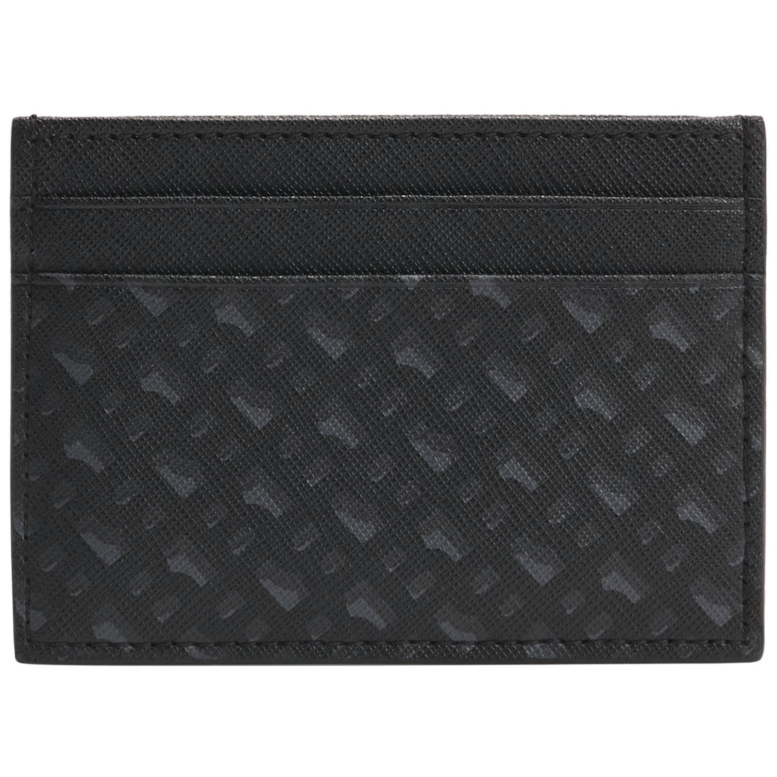 Hugo Boss Boss Icon Monogram Card Holder Black In Black