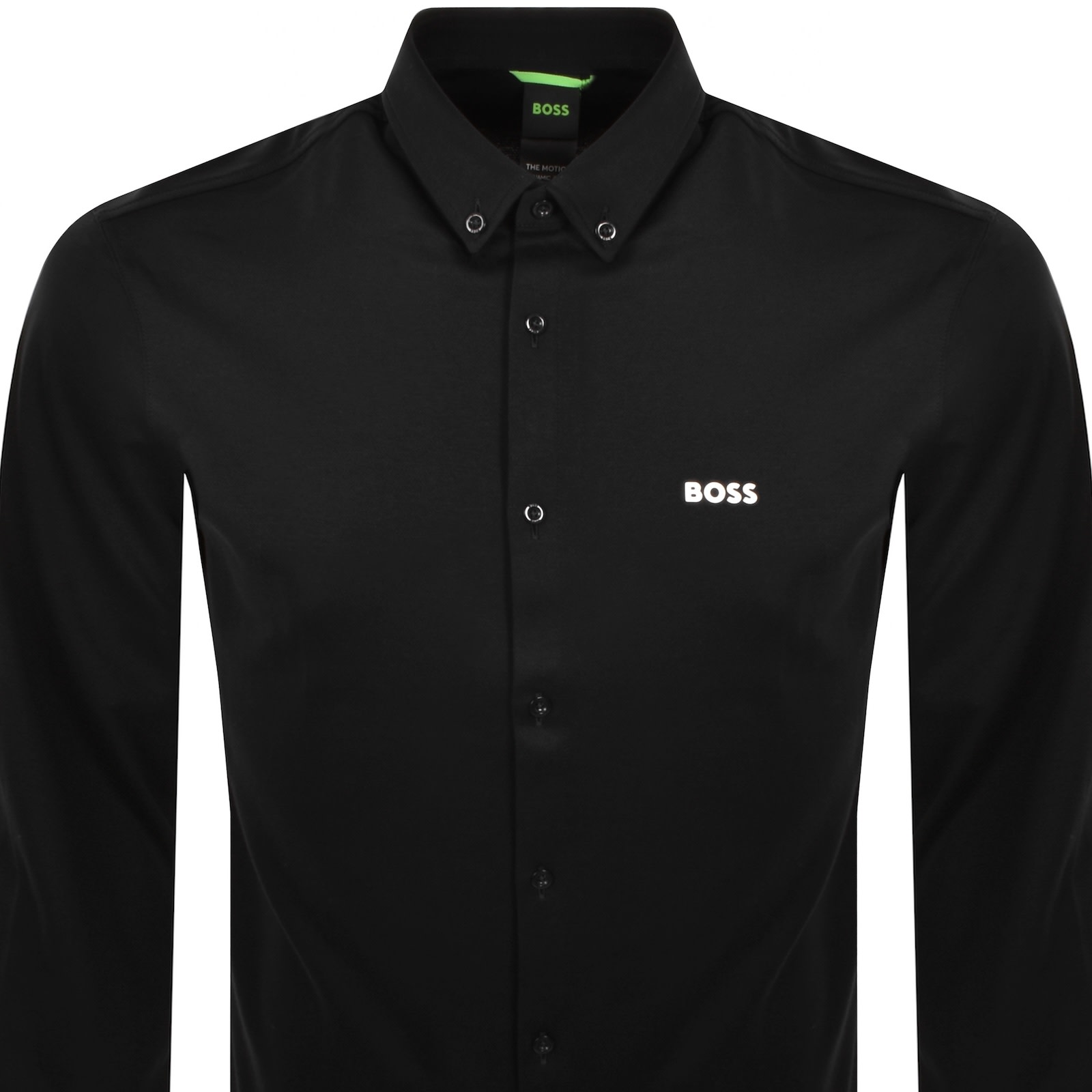 Boss Athleisure Boss B Motion Regular Fit Stretch Shirt Black In Black