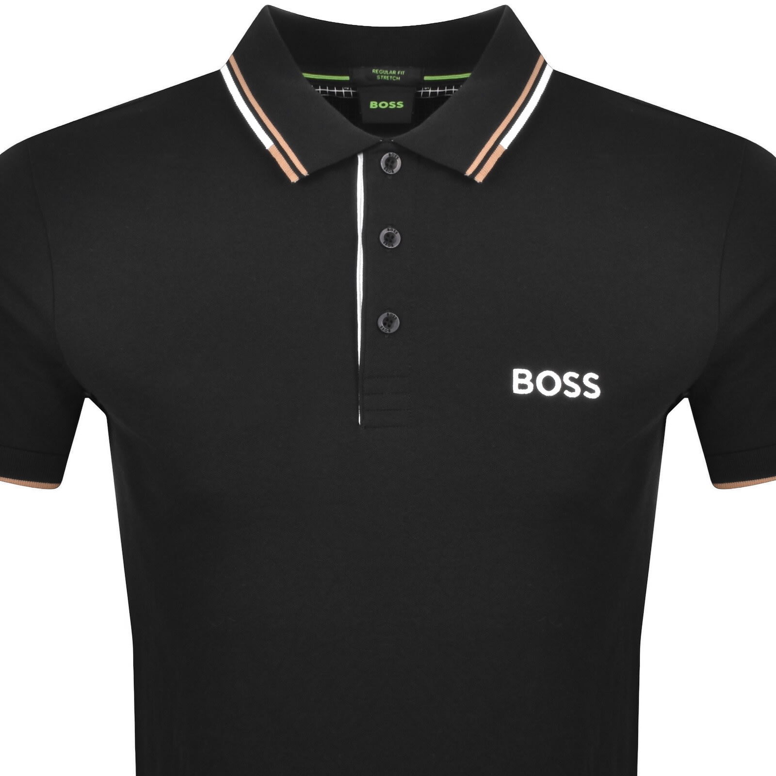 Shop Boss Athleisure Boss Paddy Pro Polo T Shirt Black