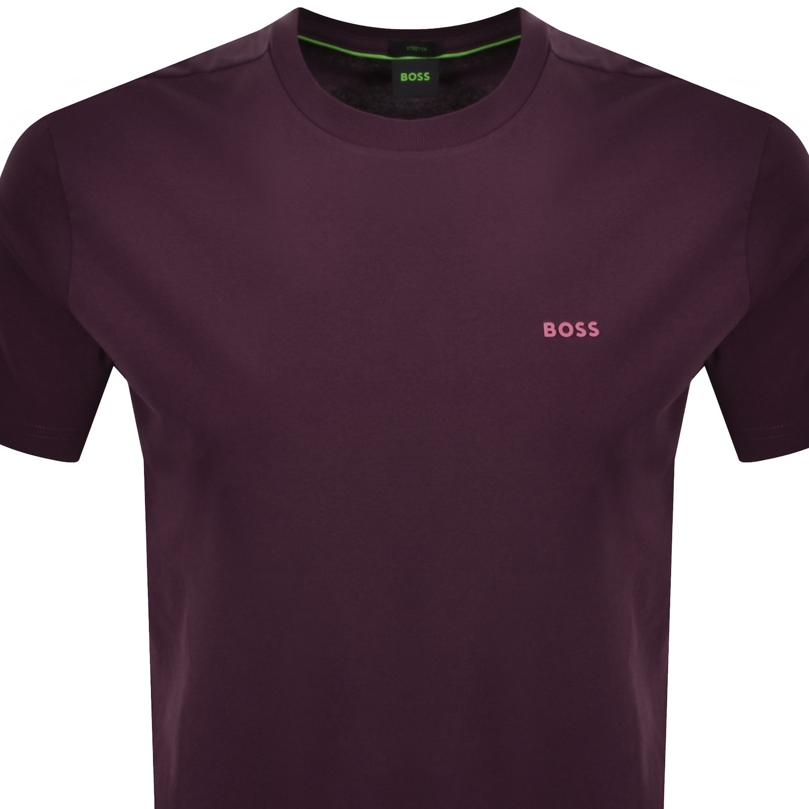 Shop Boss Athleisure Boss Tee T Shirt Burgundy In Red