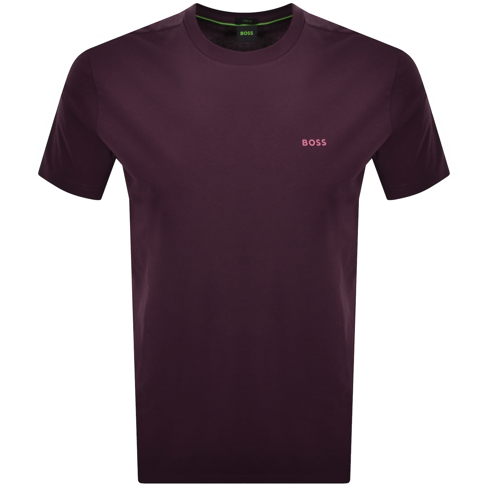 Shop Boss Athleisure Boss Tee T Shirt Burgundy In Red