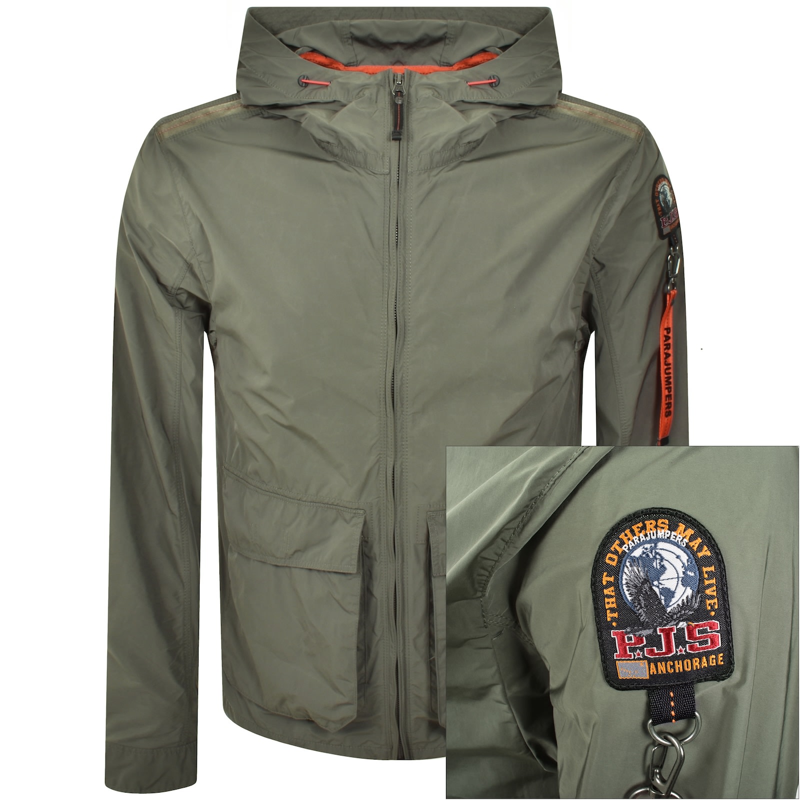 Parajumpers Jonty Jacket Green In Gray